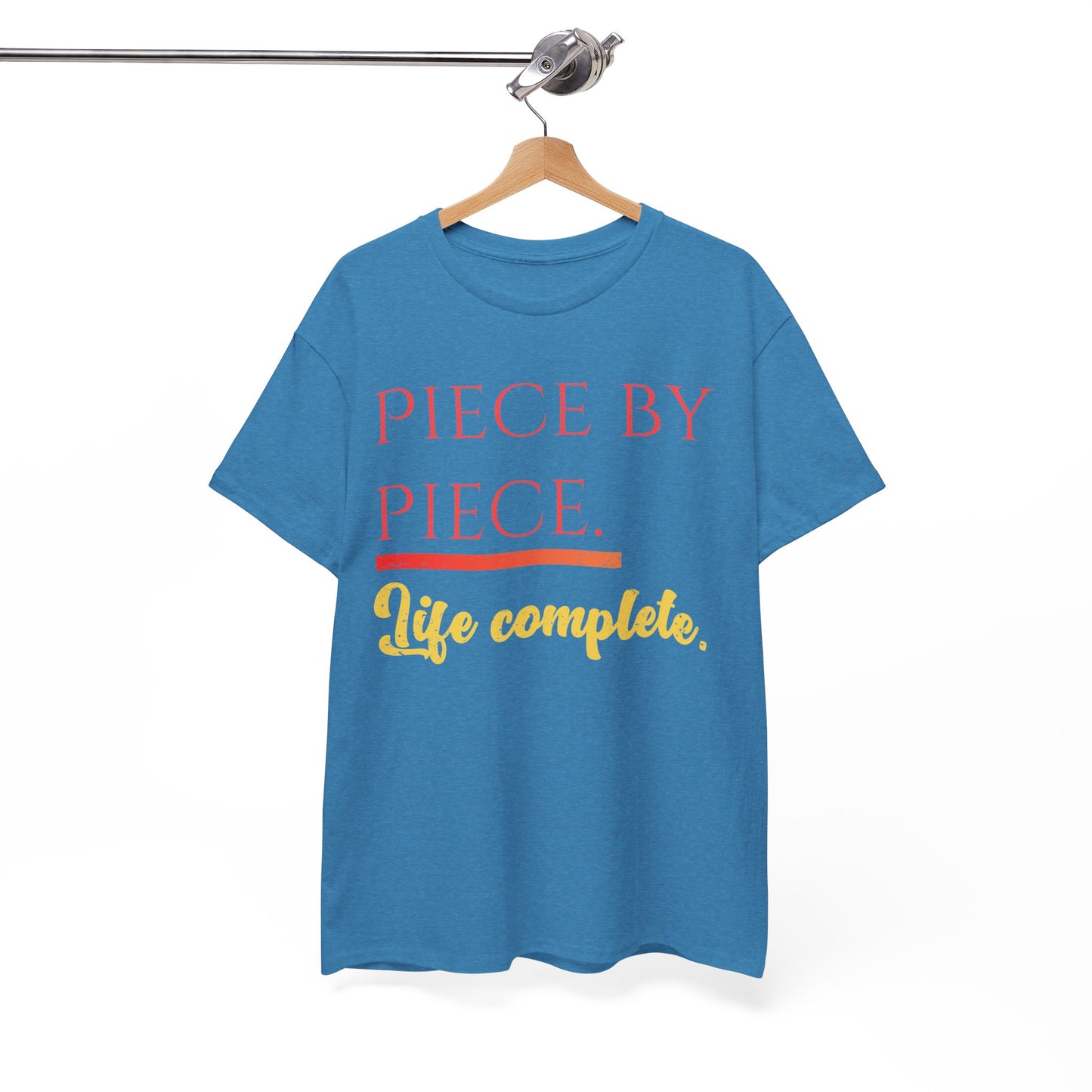 Piece by Piece Distressed T-Shirt – Life Complete Graphic Tee by Trash Cat Tee's