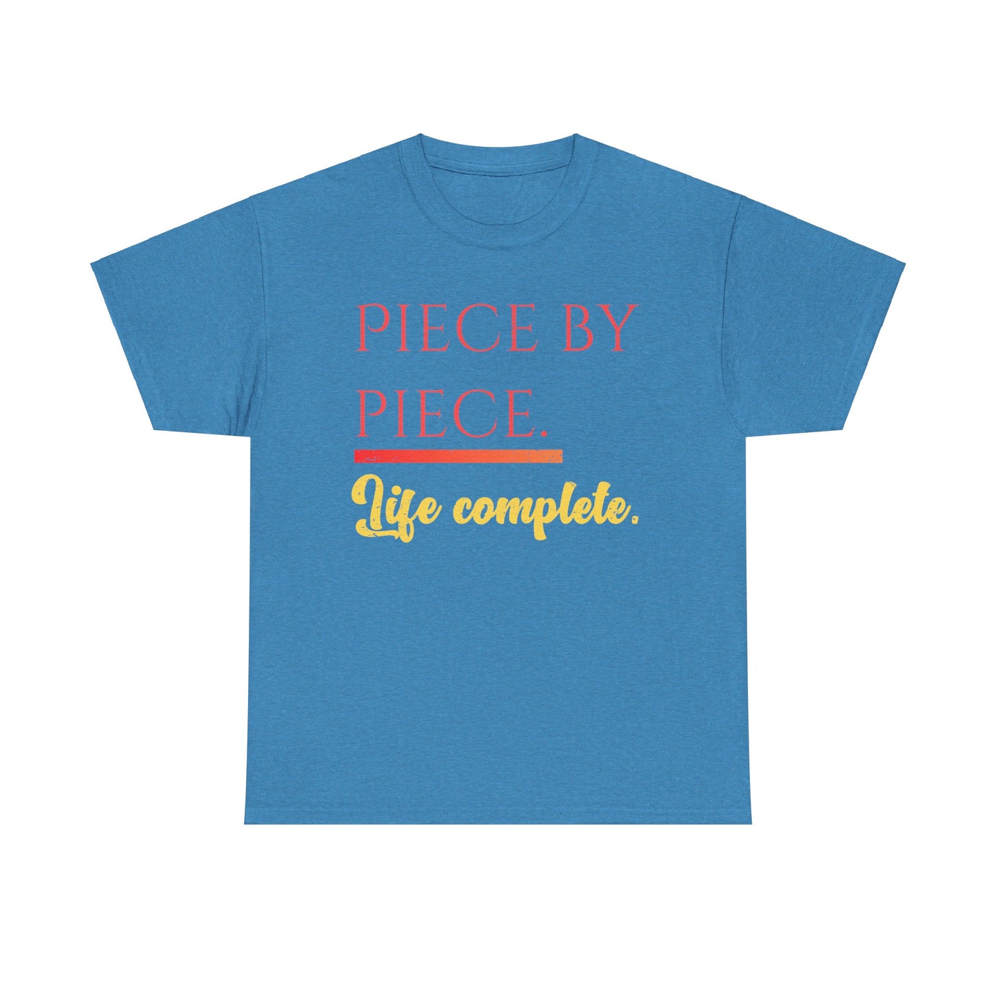 Piece by Piece Distressed T-Shirt – Life Complete Graphic Tee by Trash Cat Tee's