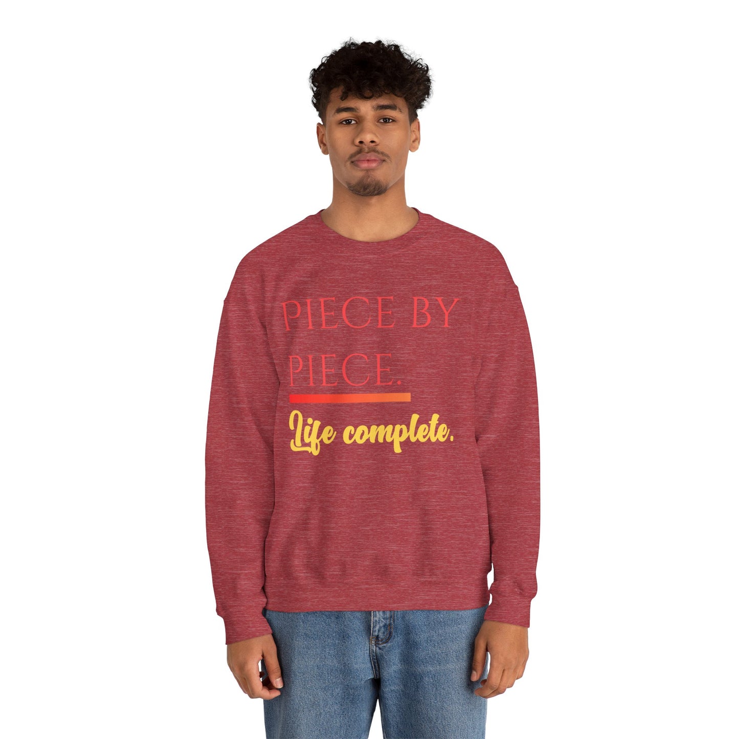 Piece by Piece Crewneck Sweatshirt – Distressed Life Complete Pullover