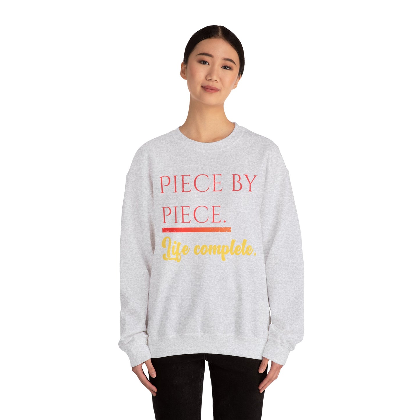Piece by Piece Crewneck Sweatshirt – Distressed Life Complete Pullover
