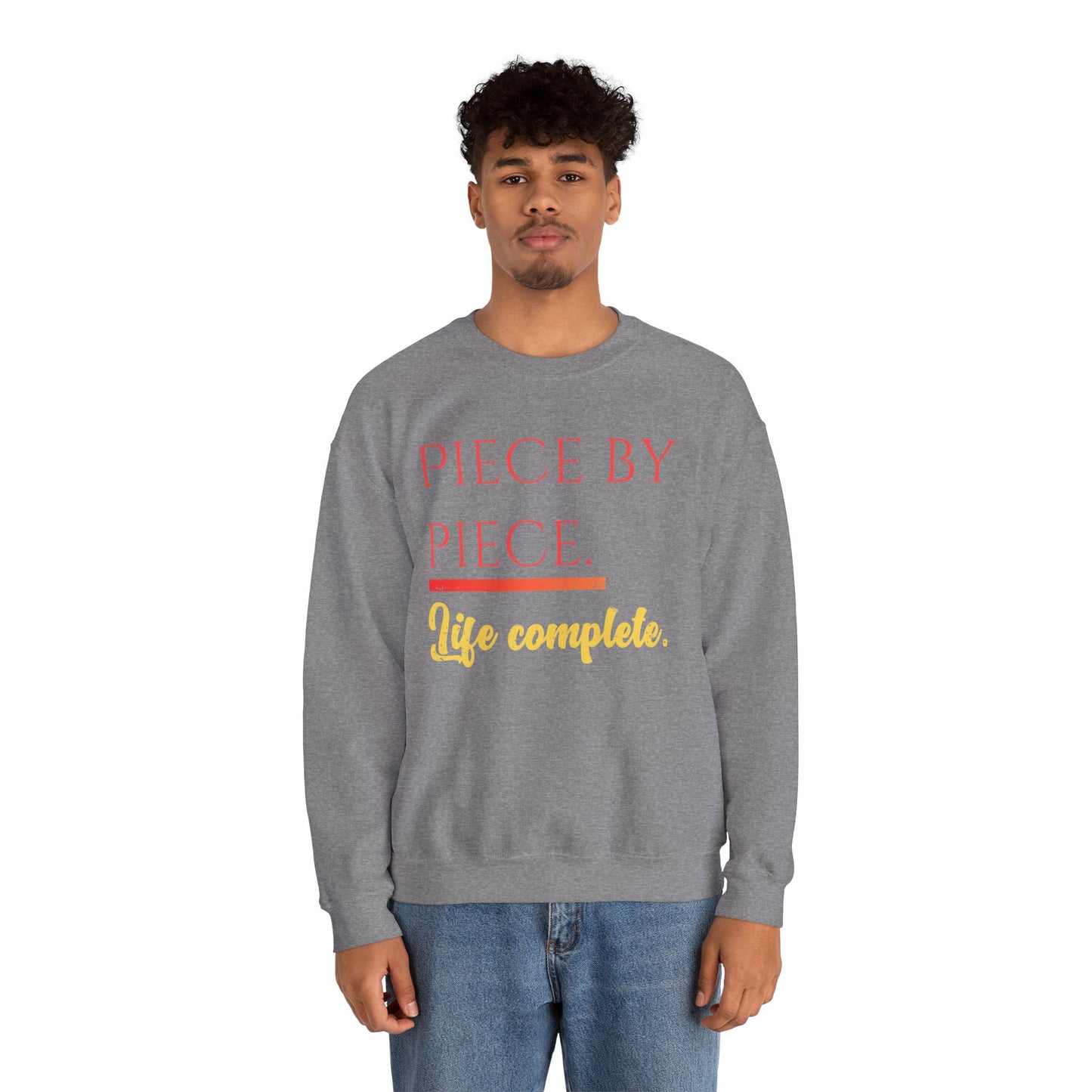 Piece by Piece Crewneck Sweatshirt – Distressed Life Complete Pullover