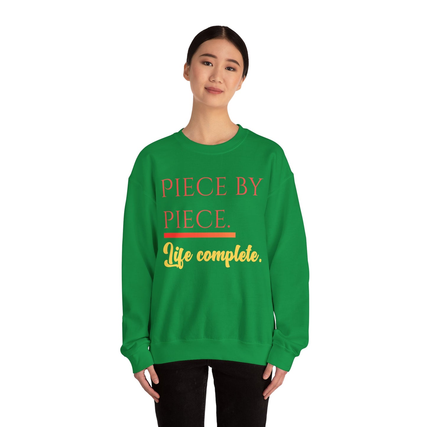Piece by Piece Crewneck Sweatshirt – Distressed Life Complete Pullover