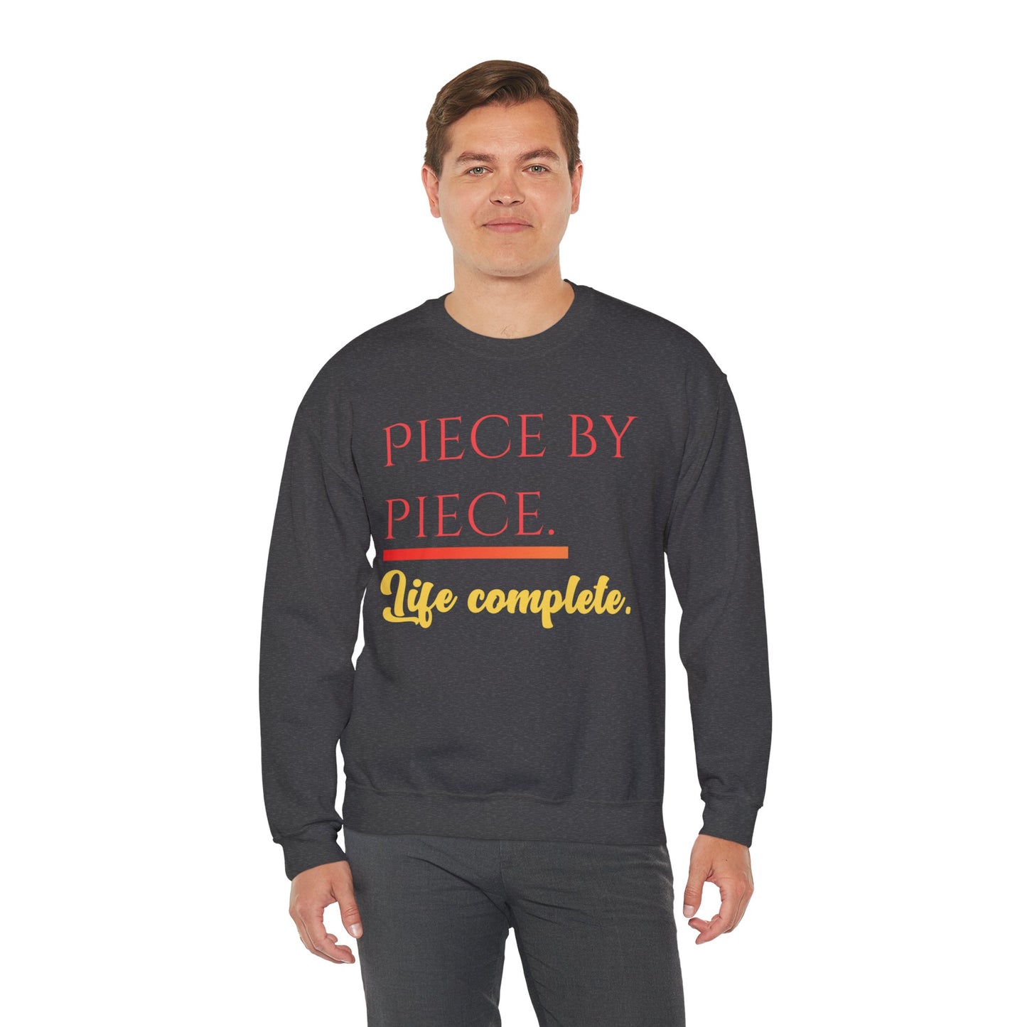 Piece by Piece Crewneck Sweatshirt – Distressed Life Complete Pullover
