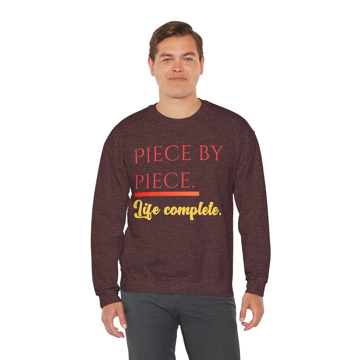 Piece by Piece Crewneck Sweatshirt – Distressed Life Complete Pullover