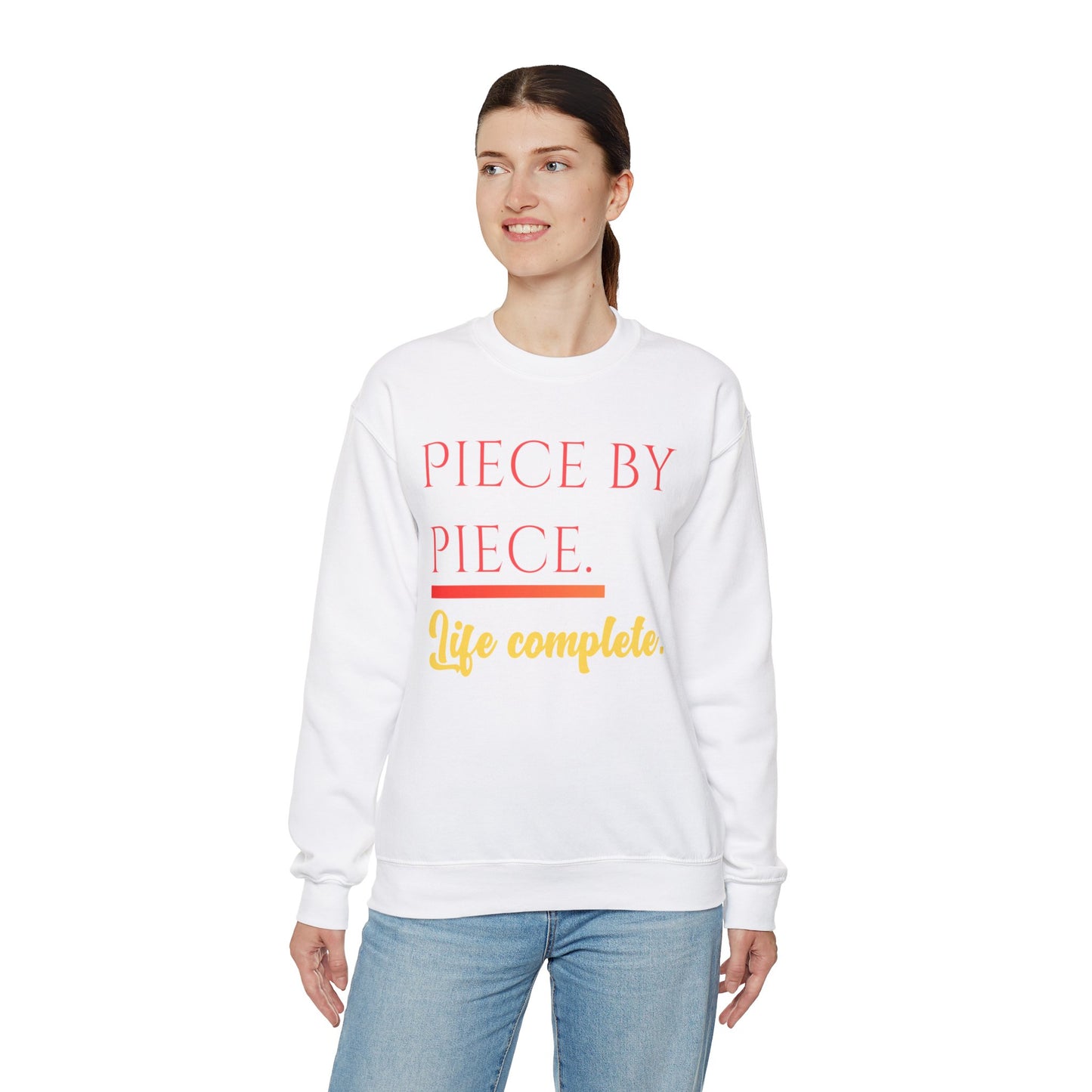 Piece by Piece Crewneck Sweatshirt – Distressed Life Complete Pullover