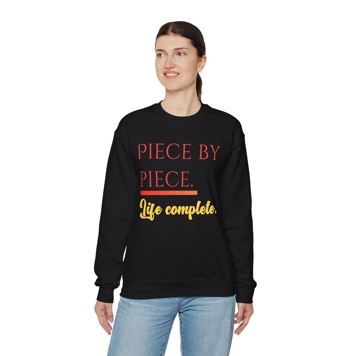 Piece by Piece Crewneck Sweatshirt – Distressed Life Complete Pullover