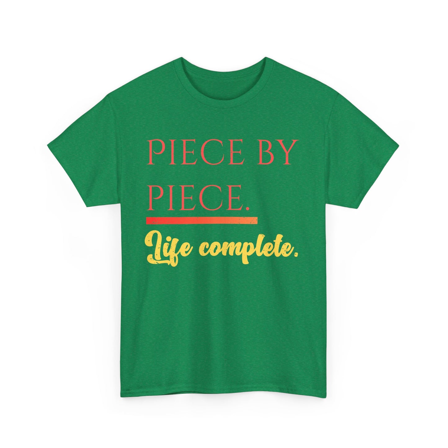 Piece by Piece Distressed T-Shirt – Life Complete Graphic Tee by Trash Cat Tee's