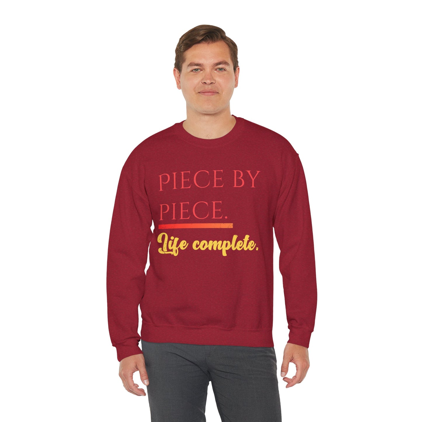 Piece by Piece Crewneck Sweatshirt – Distressed Life Complete Pullover