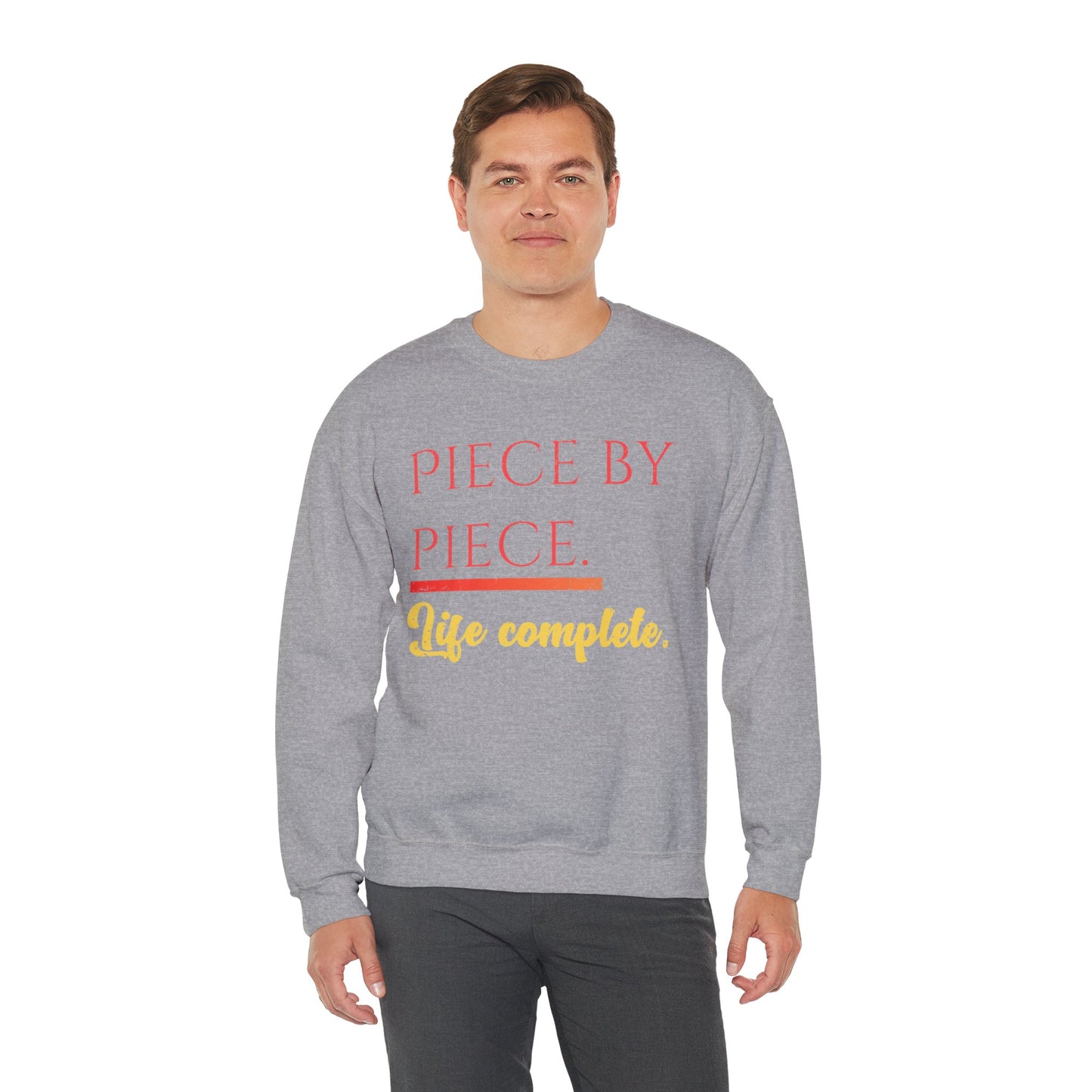 Piece by Piece Crewneck Sweatshirt – Distressed Life Complete Pullover