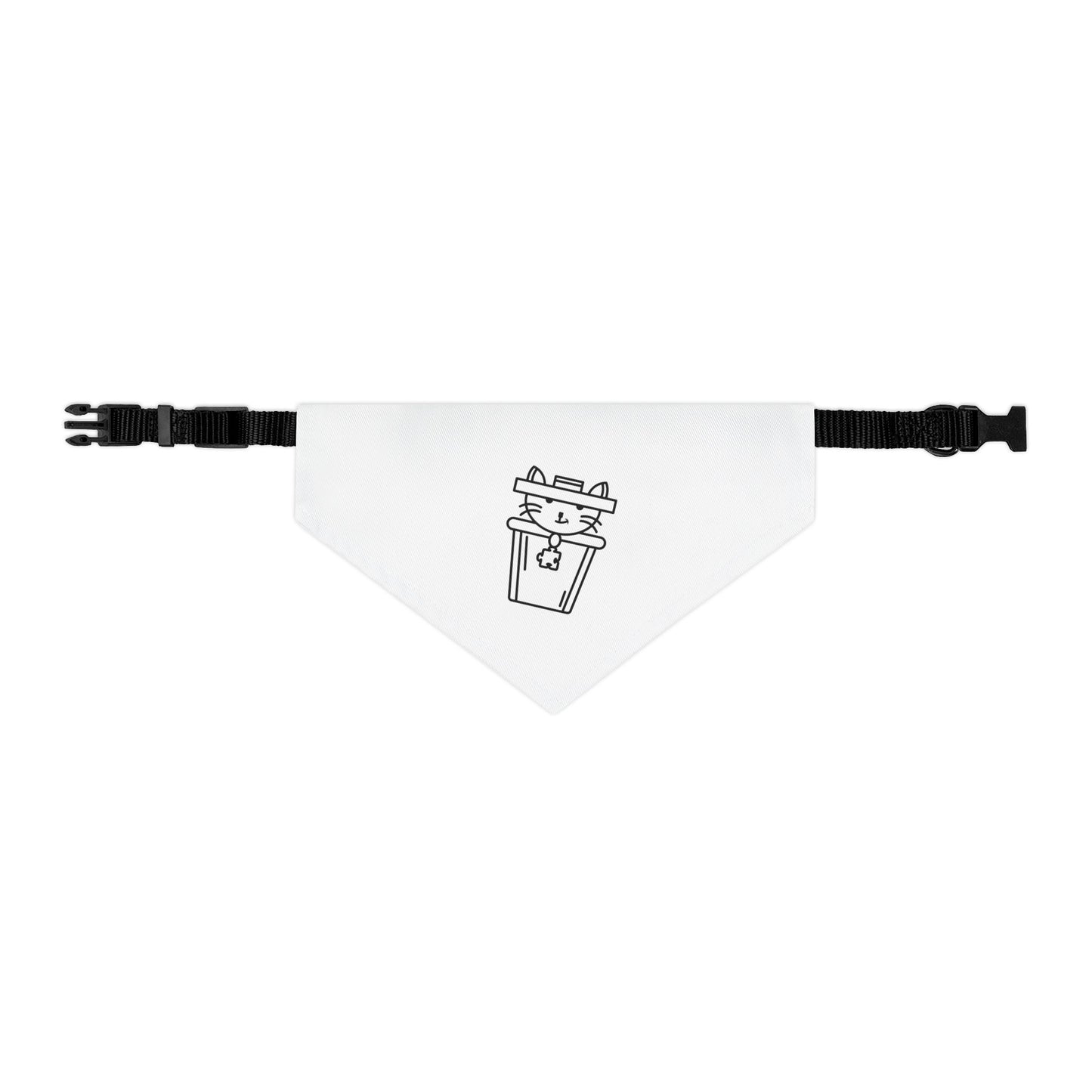 Pet Bandana Collar – Trash Cat Tee's Iconic Logo Design