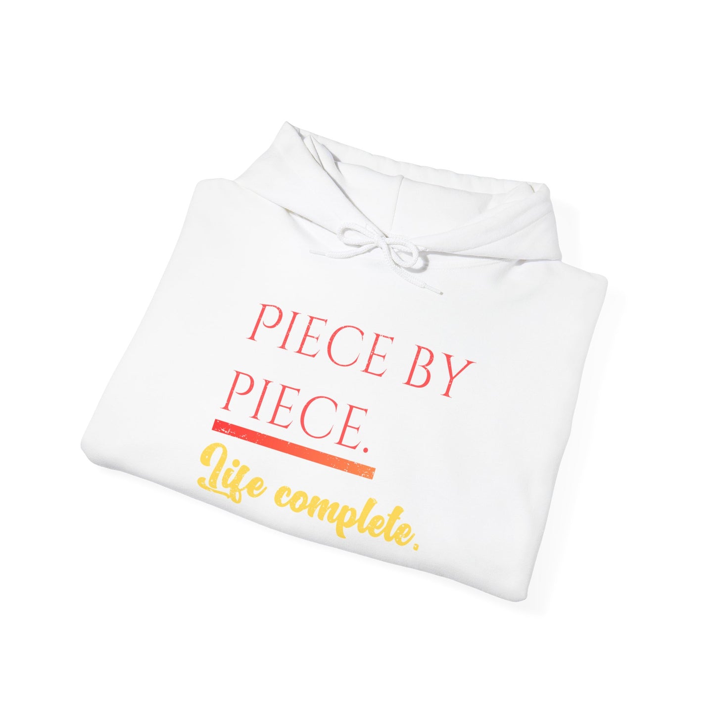 Piece by Piece Pullover Hoodie – Life Complete Distressed Sweatshirt