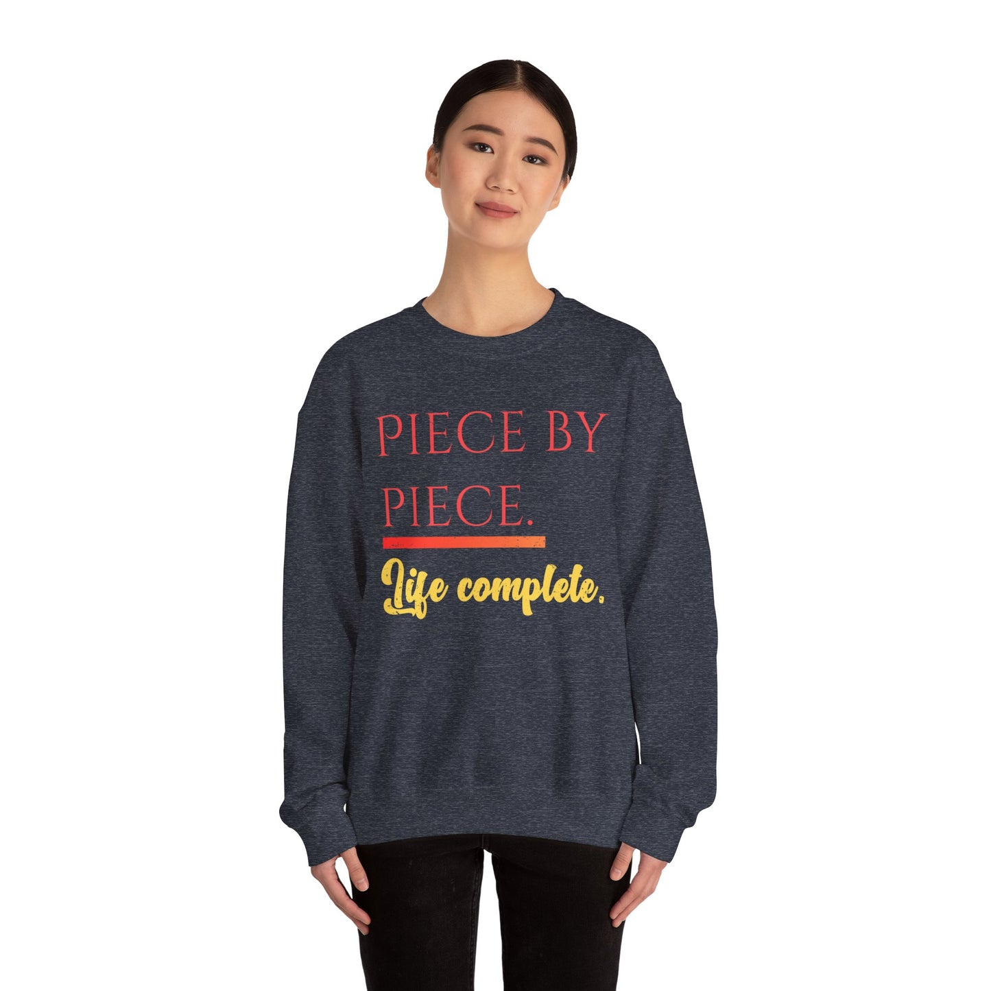 Piece by Piece Crewneck Sweatshirt – Distressed Life Complete Pullover