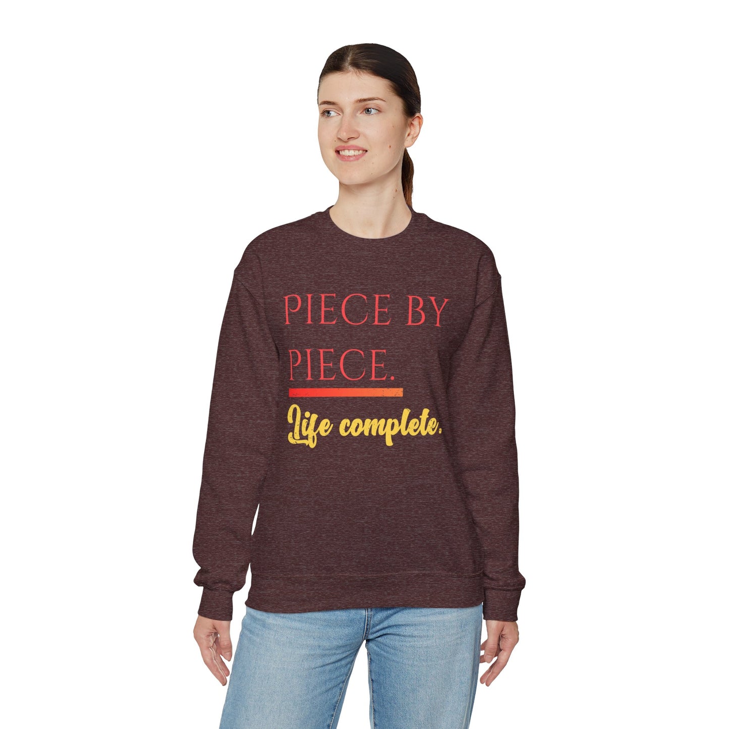 Piece by Piece Crewneck Sweatshirt – Distressed Life Complete Pullover