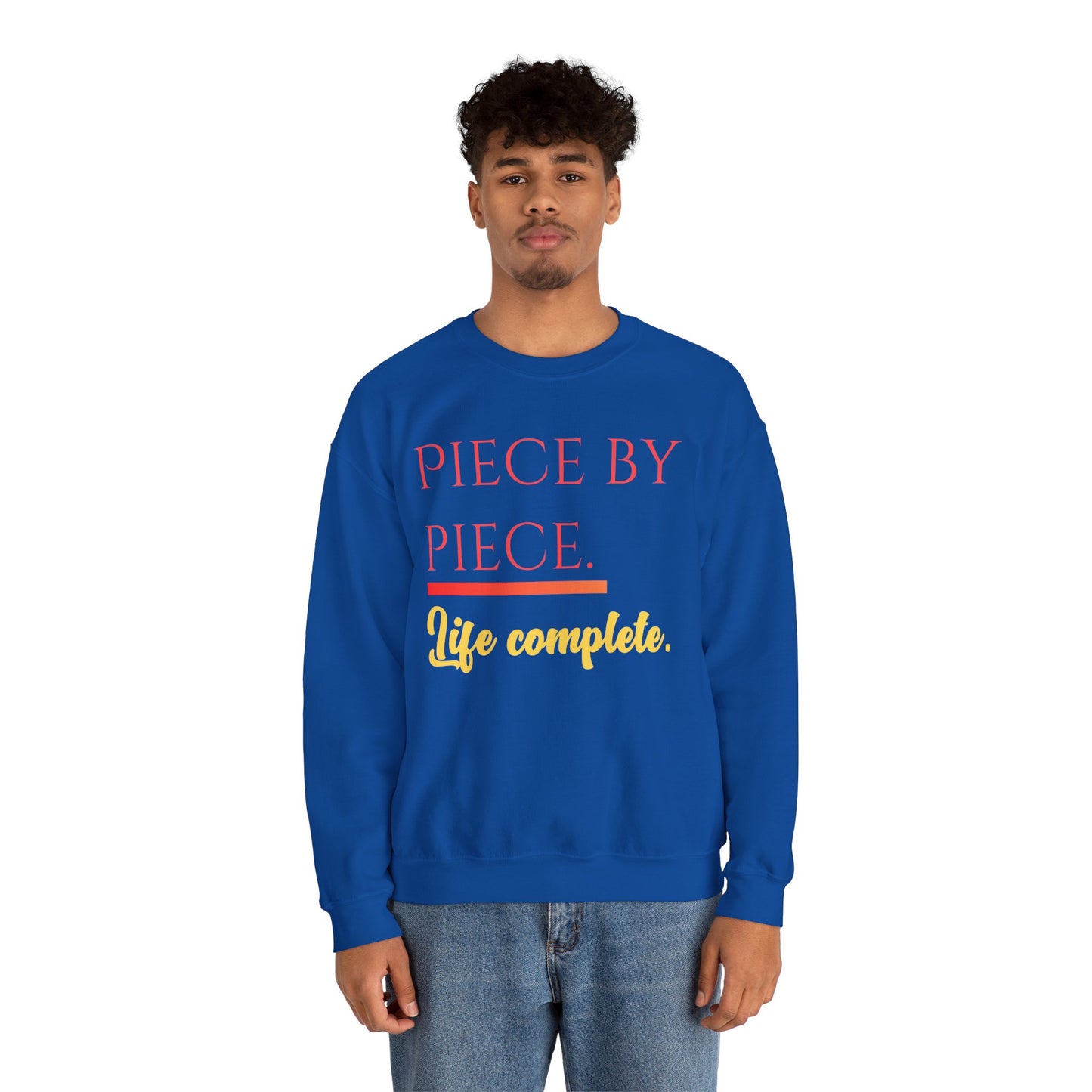 Piece by Piece Crewneck Sweatshirt – Distressed Life Complete Pullover