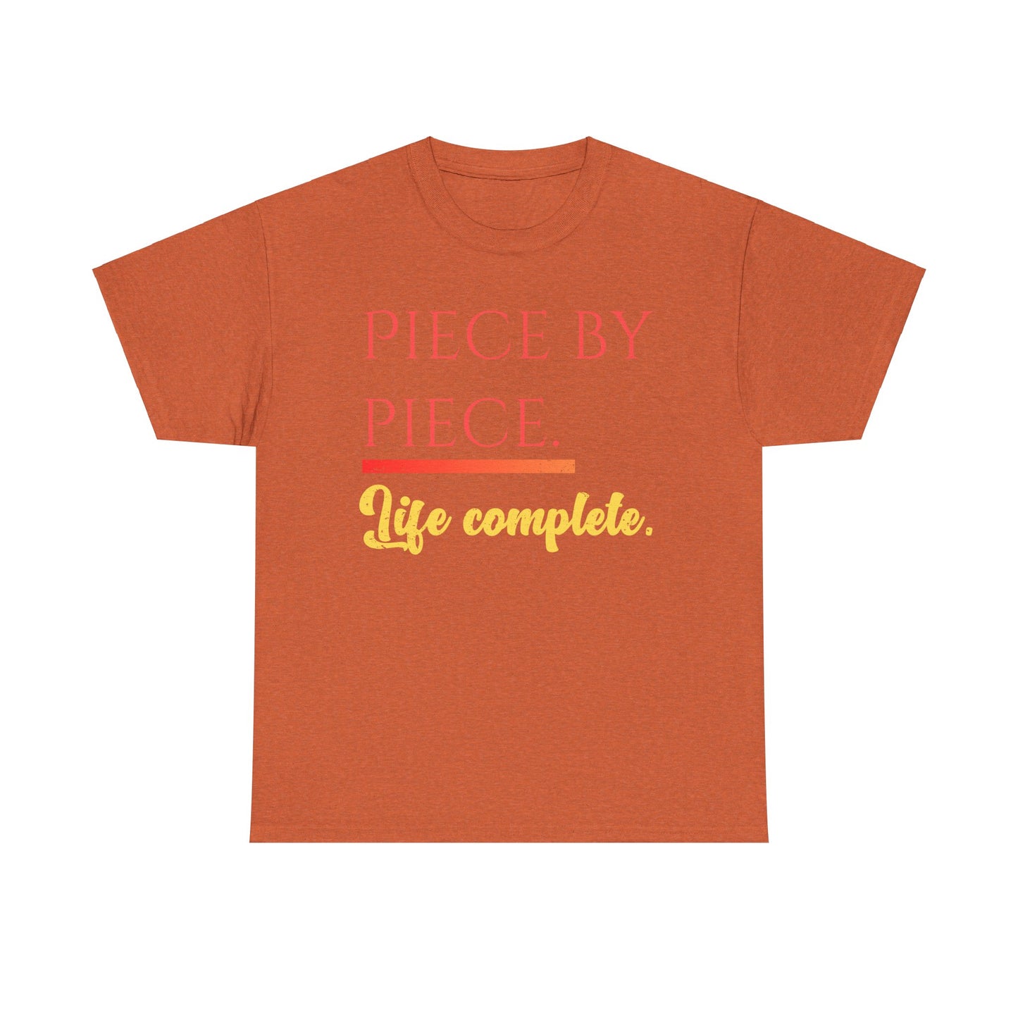 Piece by Piece Distressed T-Shirt – Life Complete Graphic Tee by Trash Cat Tee's