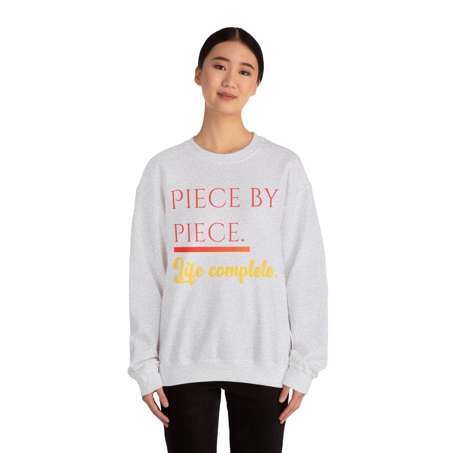 Piece by Piece Crewneck Sweatshirt – Distressed Life Complete Pullover
