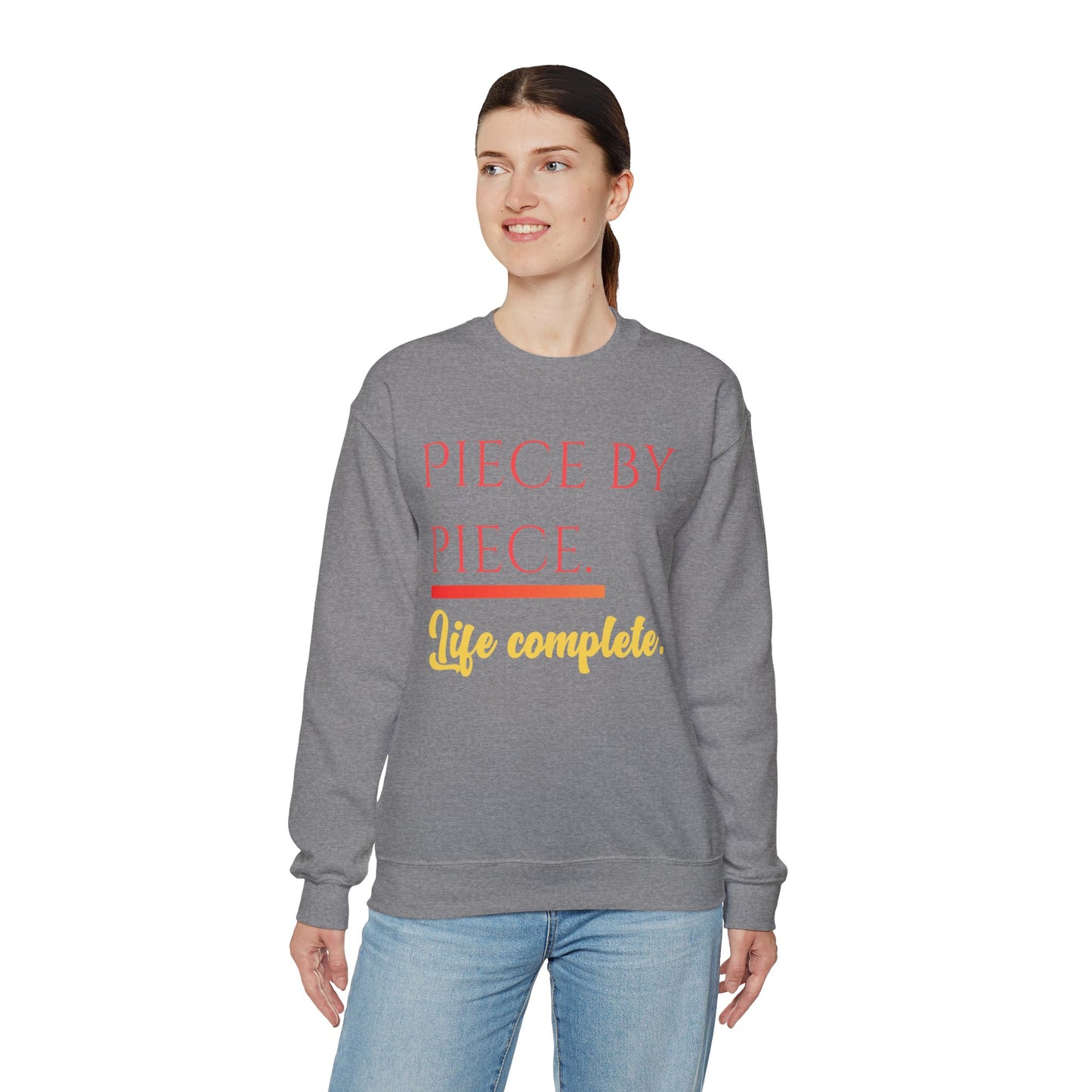 Piece by Piece Crewneck Sweatshirt – Distressed Life Complete Pullover