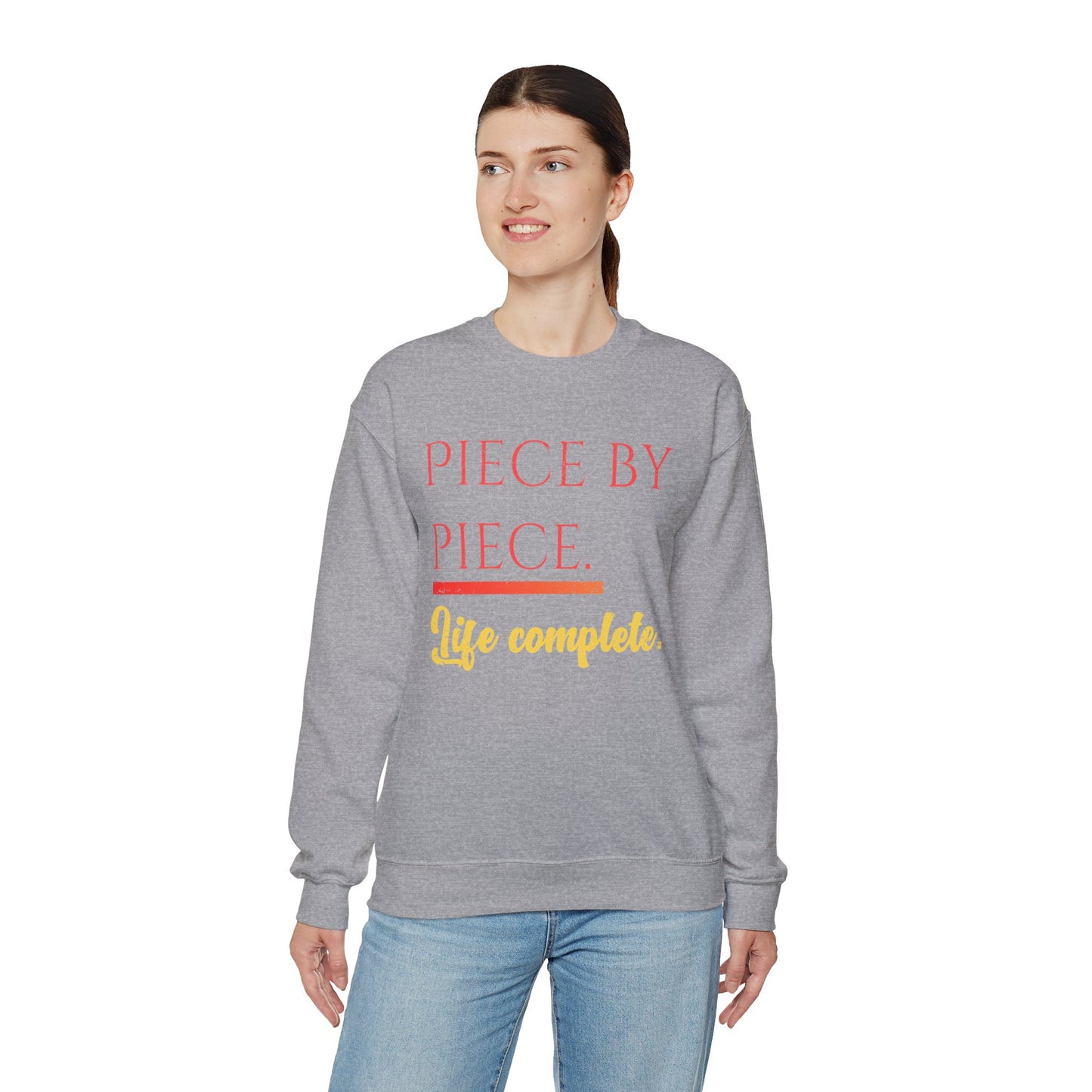 Piece by Piece Crewneck Sweatshirt – Distressed Life Complete Pullover