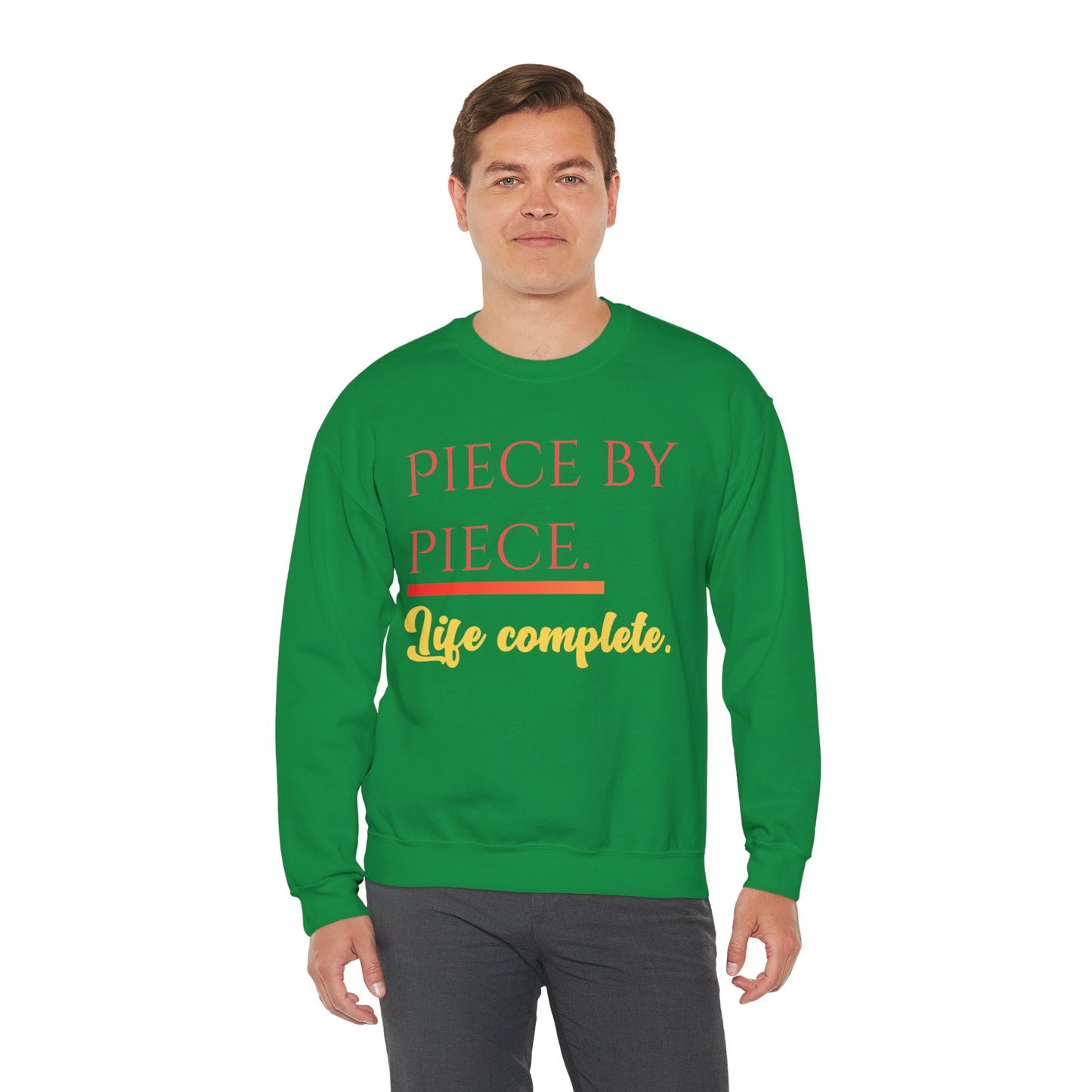 Piece by Piece Crewneck Sweatshirt – Distressed Life Complete Pullover
