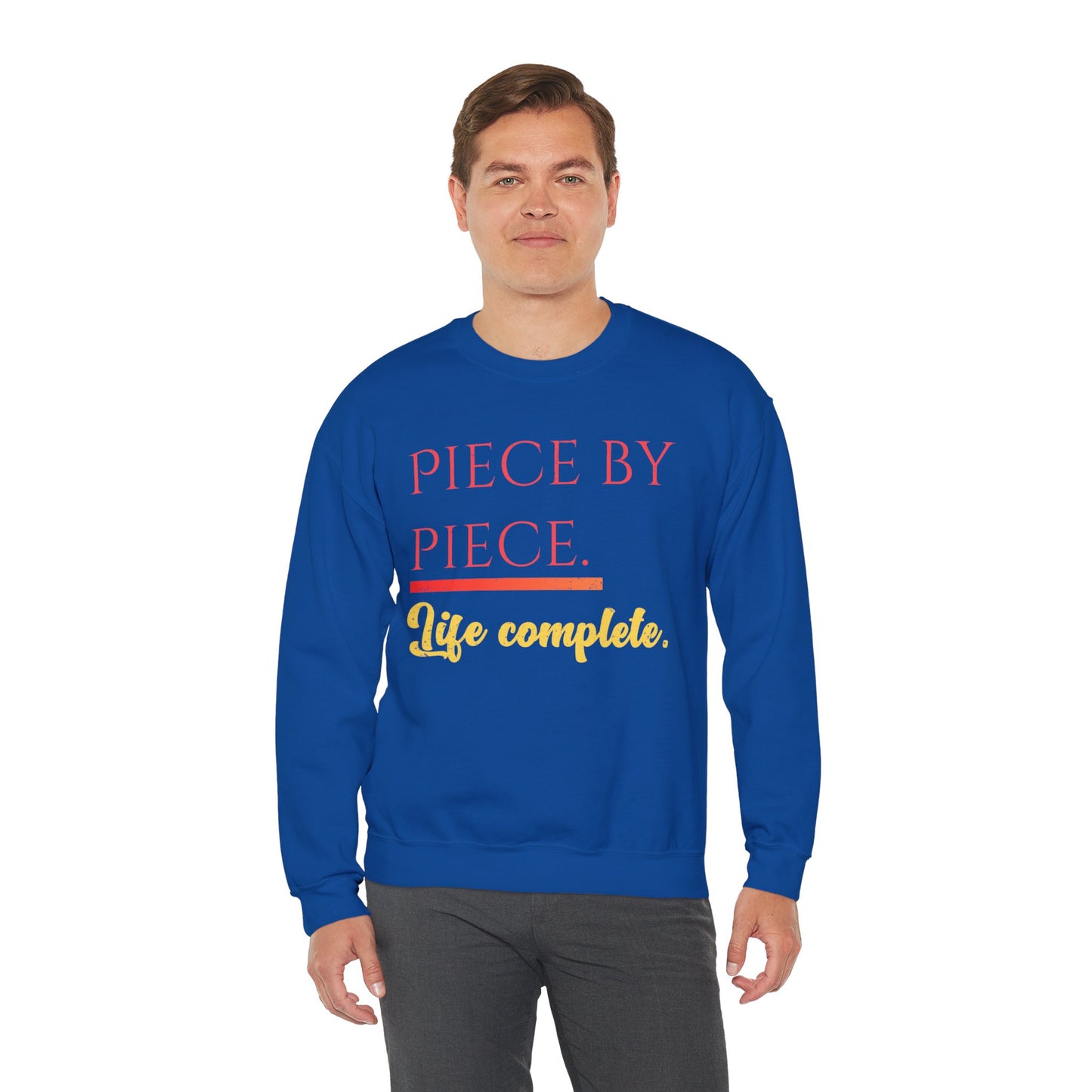 Piece by Piece Crewneck Sweatshirt – Distressed Life Complete Pullover