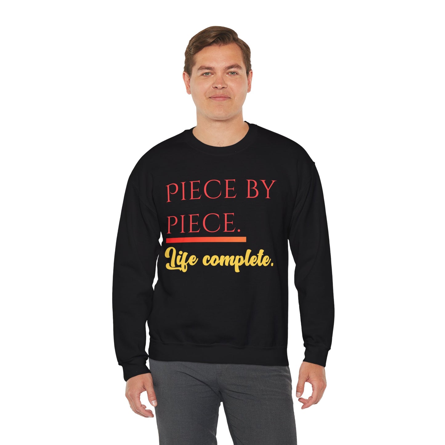 Piece by Piece Crewneck Sweatshirt – Distressed Life Complete Pullover