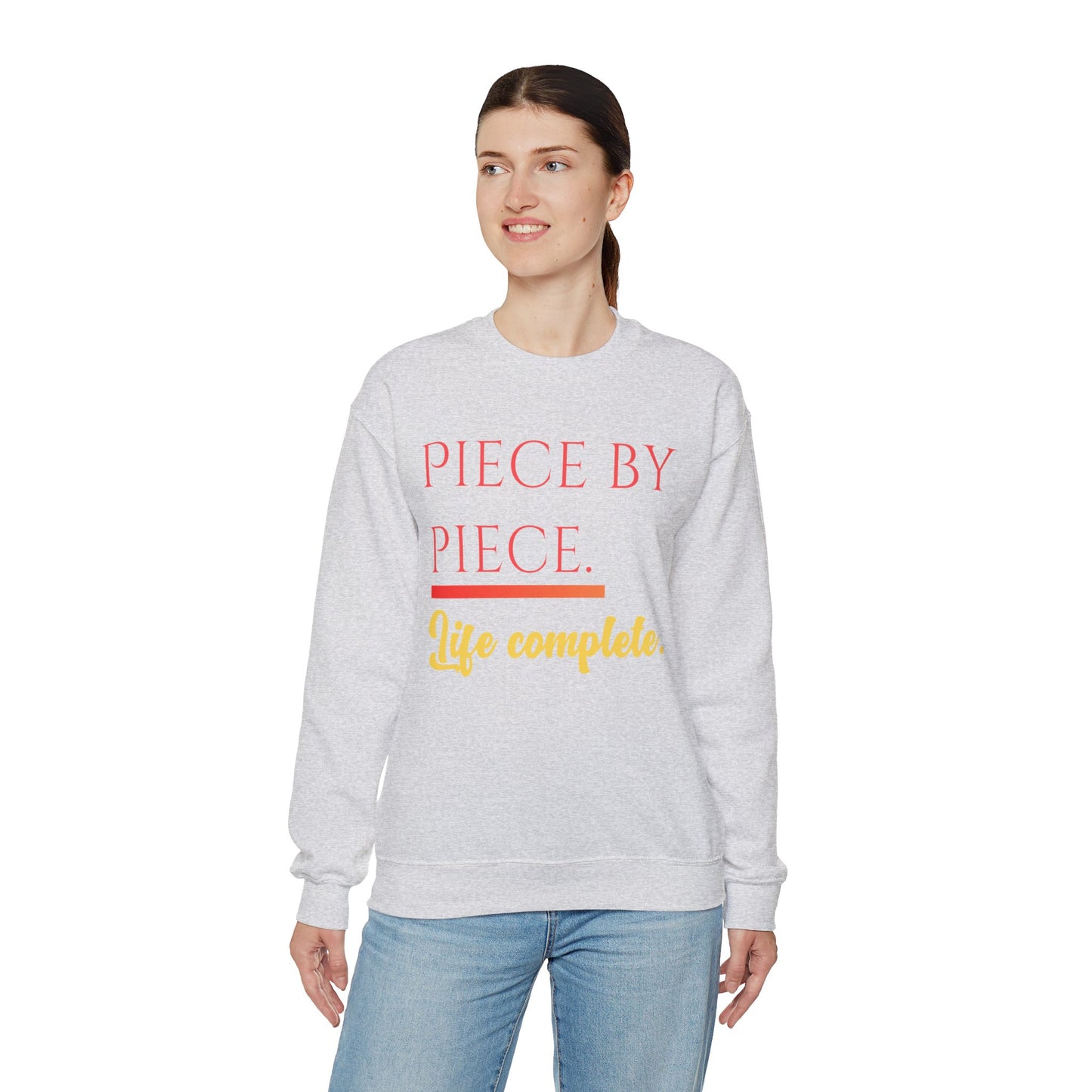 Piece by Piece Crewneck Sweatshirt – Distressed Life Complete Pullover