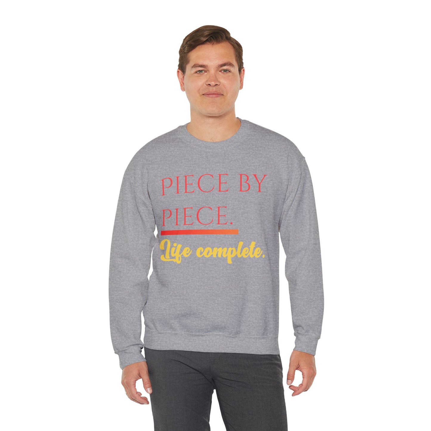 Piece by Piece Crewneck Sweatshirt – Distressed Life Complete Pullover