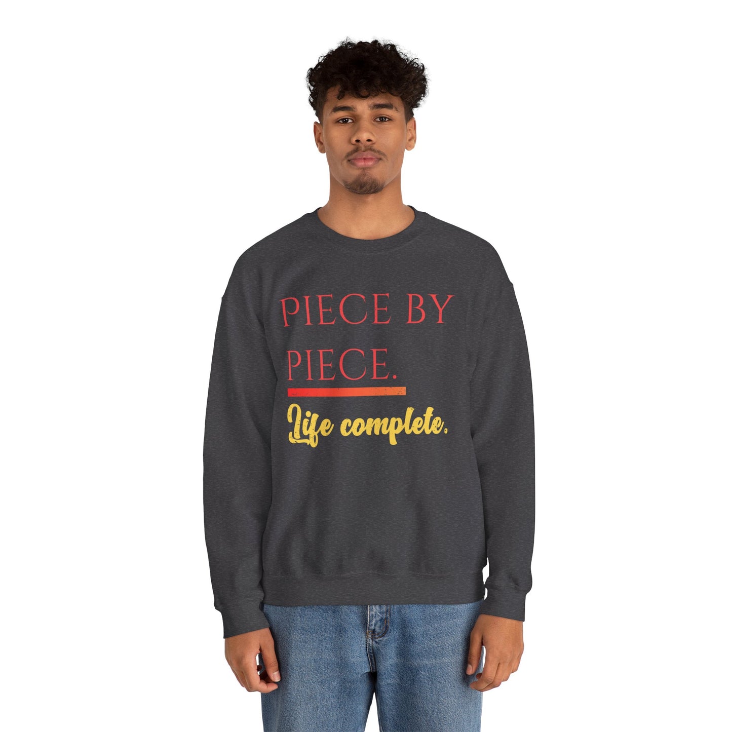 Piece by Piece Crewneck Sweatshirt – Distressed Life Complete Pullover