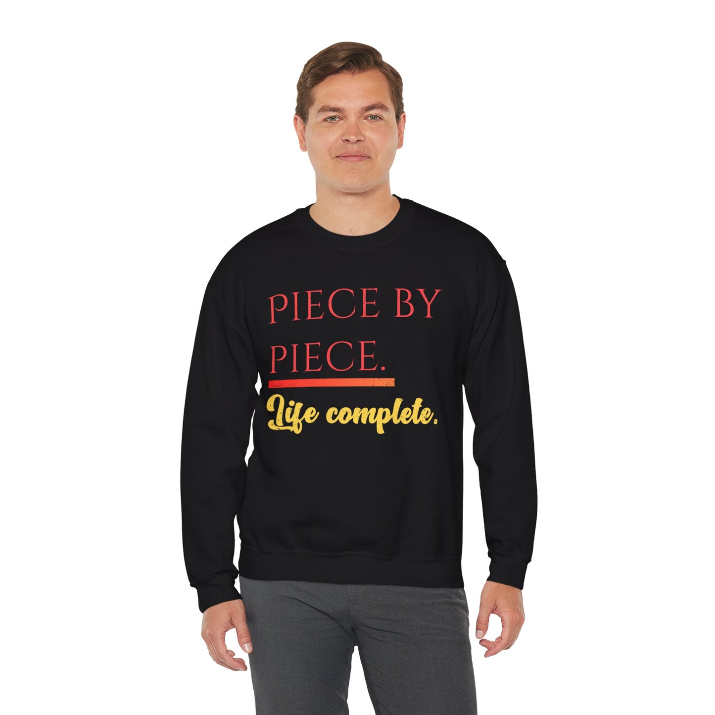 Piece by Piece Crewneck Sweatshirt – Distressed Life Complete Pullover