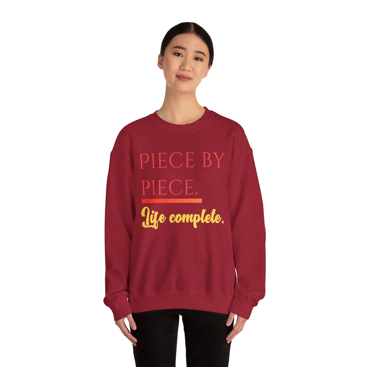 Piece by Piece Crewneck Sweatshirt – Distressed Life Complete Pullover
