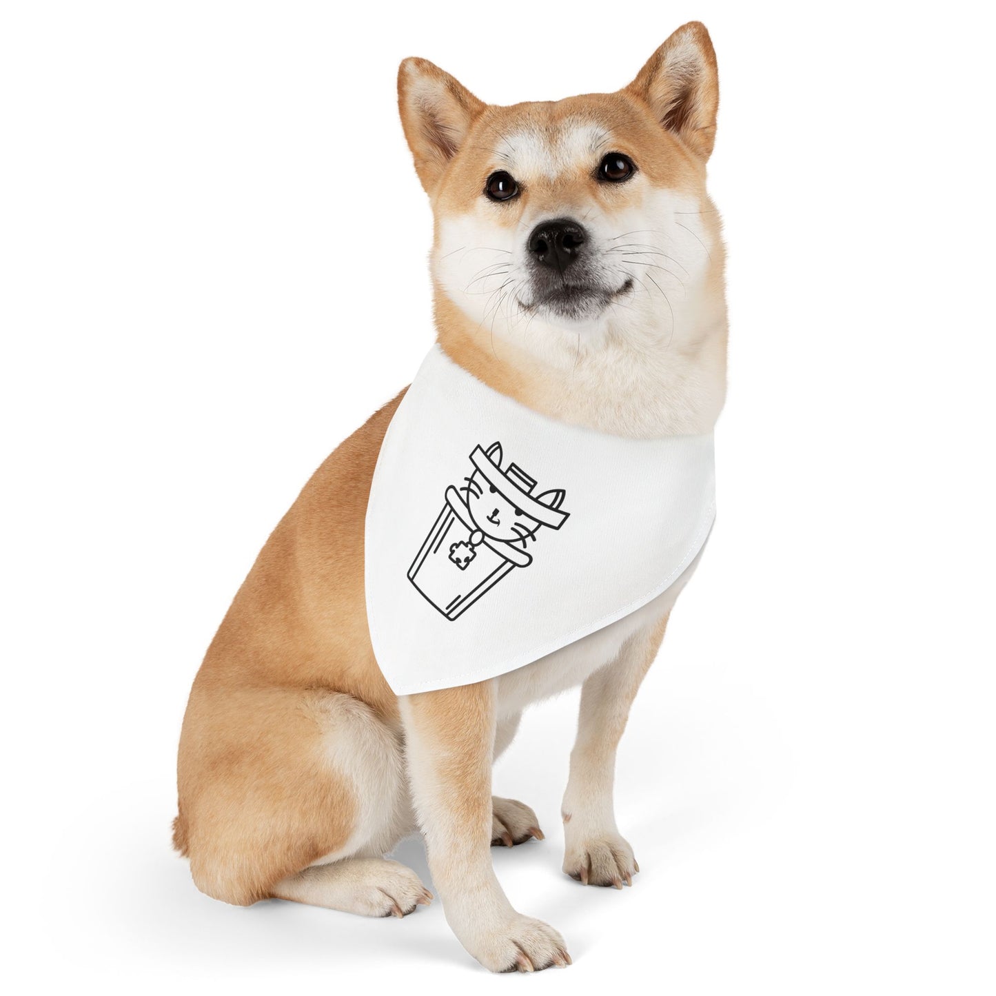 Pet Bandana Collar – Trash Cat Tee's Iconic Logo Design
