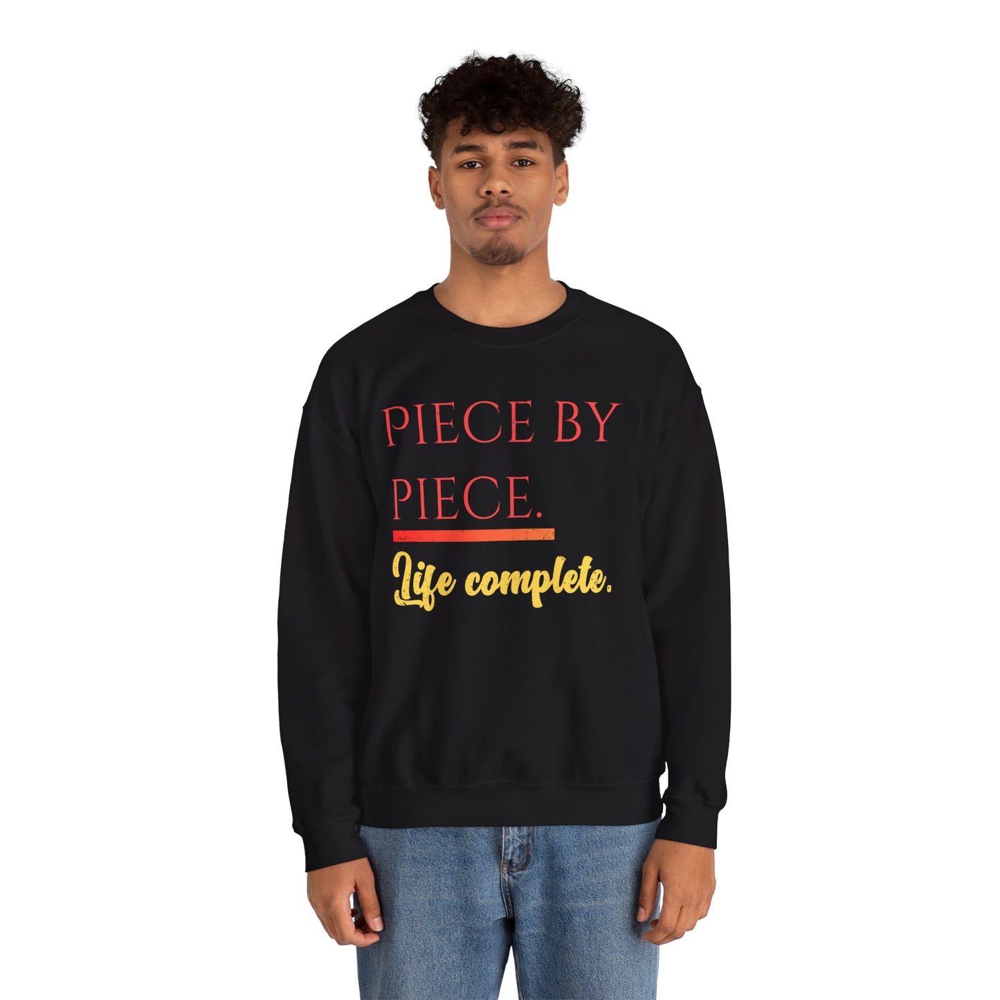 Piece by Piece Crewneck Sweatshirt – Distressed Life Complete Pullover