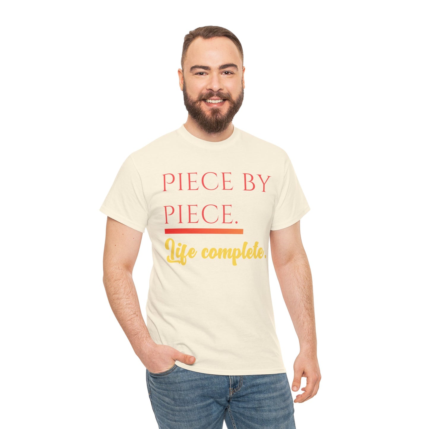 Piece by Piece T-Shirt – Life Complete Graphic Tee by Trash Cat Tee's
