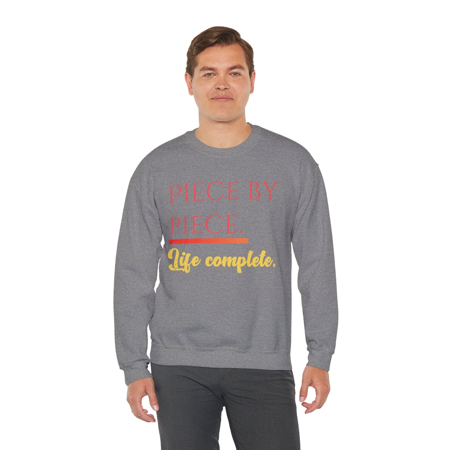 Piece by Piece Crewneck Sweatshirt – Distressed Life Complete Pullover