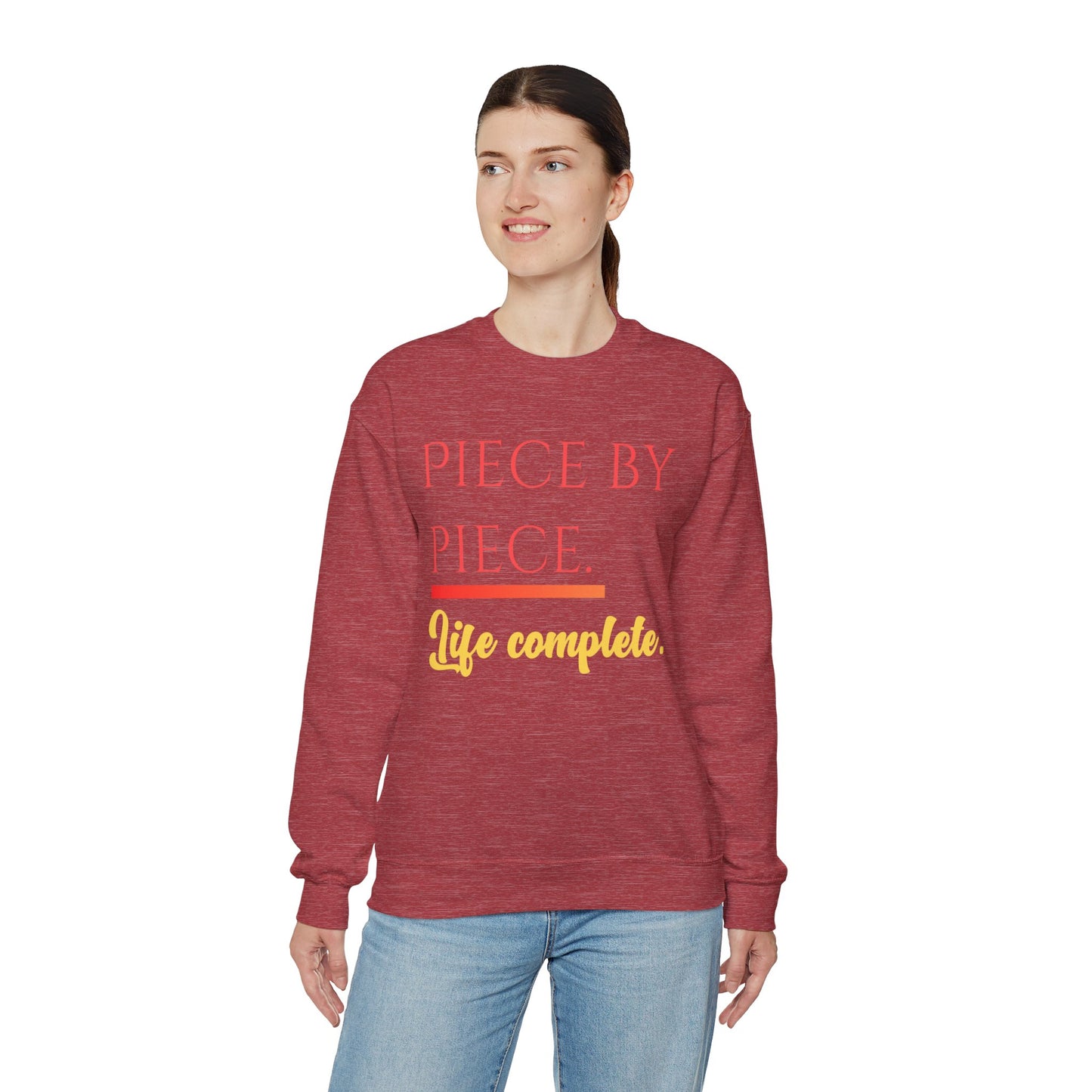 Piece by Piece Crewneck Sweatshirt – Distressed Life Complete Pullover