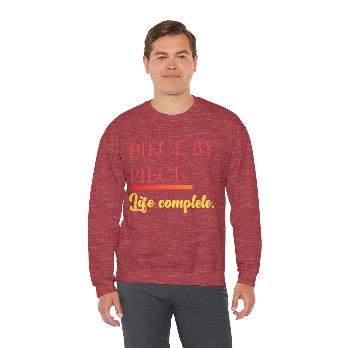 Piece by Piece Crewneck Sweatshirt – Distressed Life Complete Pullover