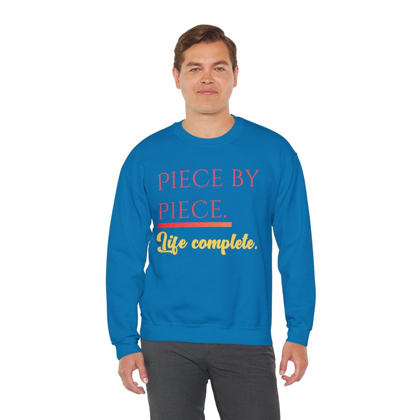Piece by Piece Crewneck Sweatshirt – Distressed Life Complete Pullover