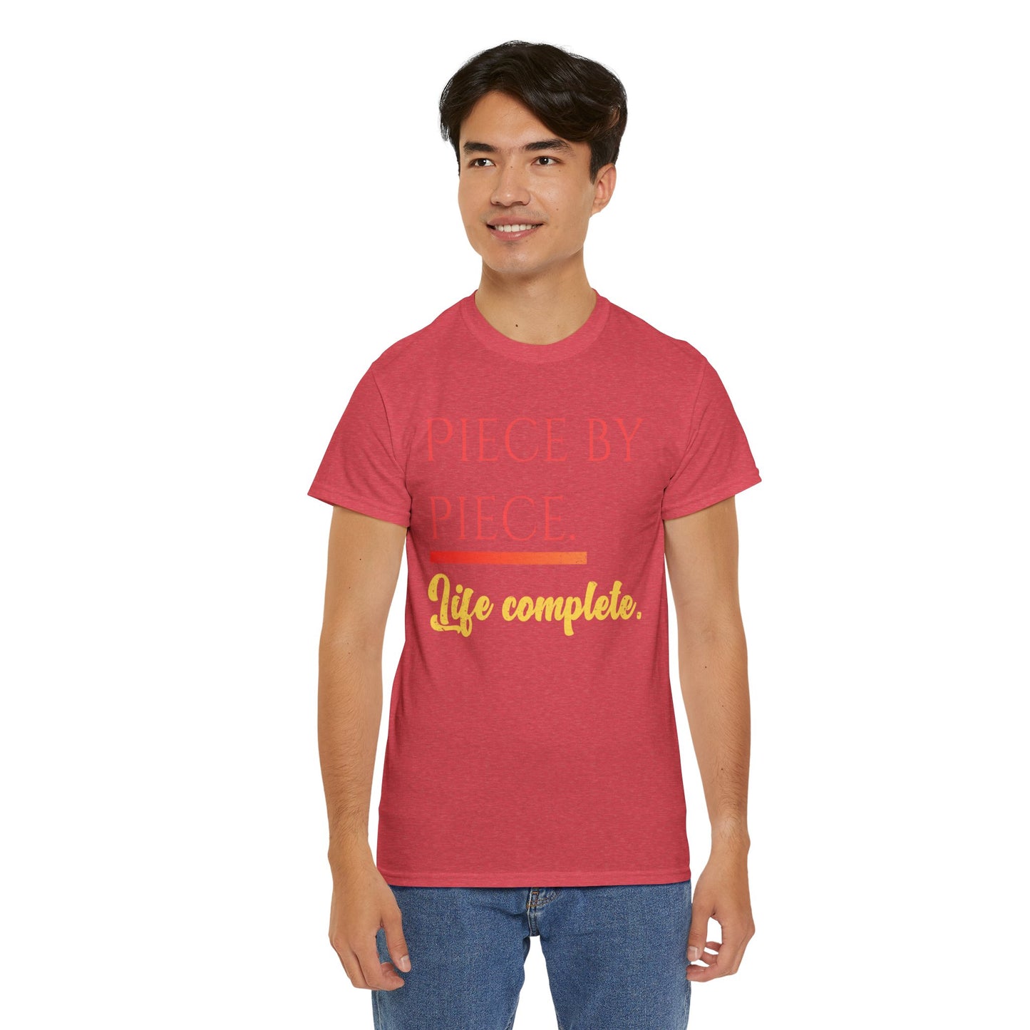Piece by Piece Distressed T-Shirt – Life Complete Graphic Tee by Trash Cat Tee's