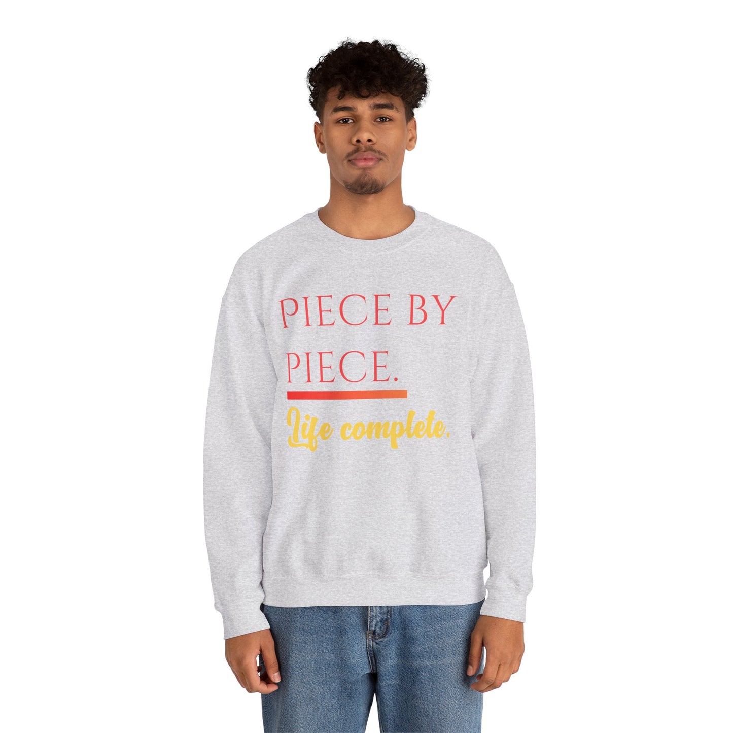 Piece by Piece Crewneck Sweatshirt – Distressed Life Complete Pullover
