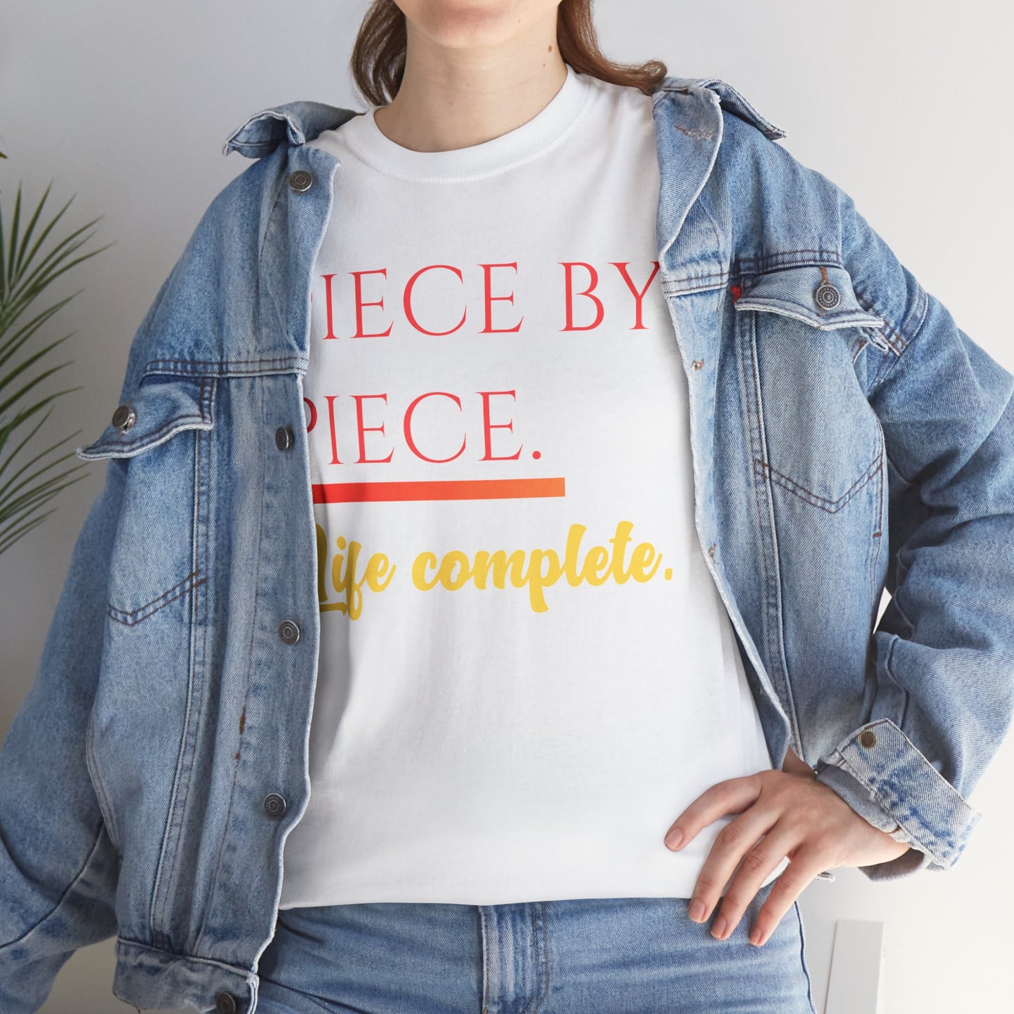 Piece by Piece T-Shirt – Life Complete Graphic Tee by Trash Cat Tee's