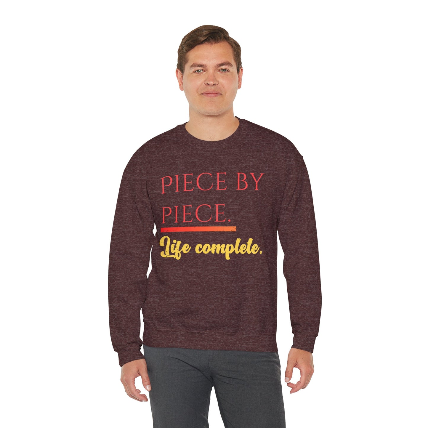 Piece by Piece Crewneck Sweatshirt – Distressed Life Complete Pullover