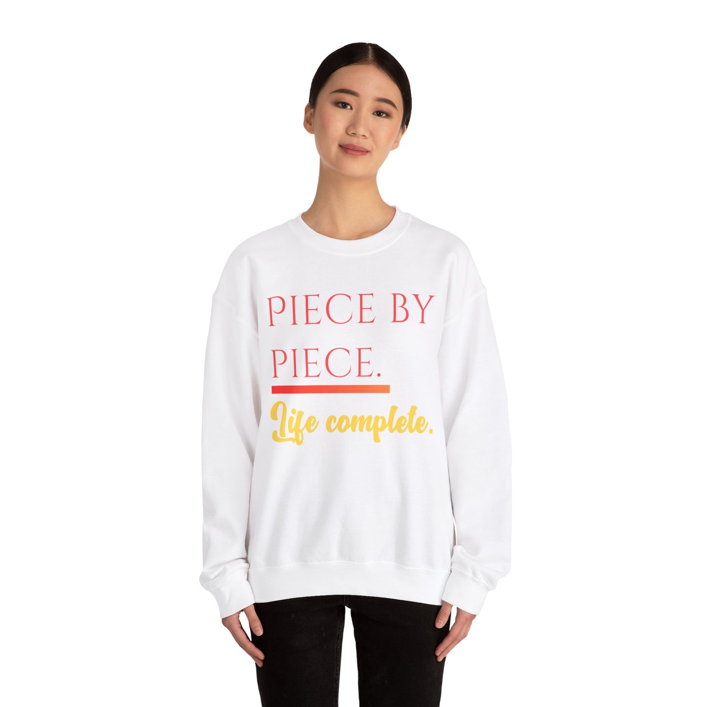 Piece by Piece Crewneck Sweatshirt – Distressed Life Complete Pullover