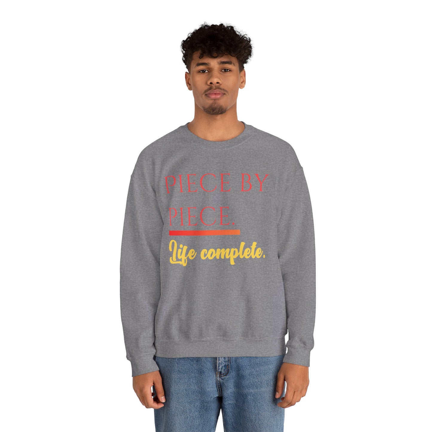 Piece by Piece Crewneck Sweatshirt – Distressed Life Complete Pullover