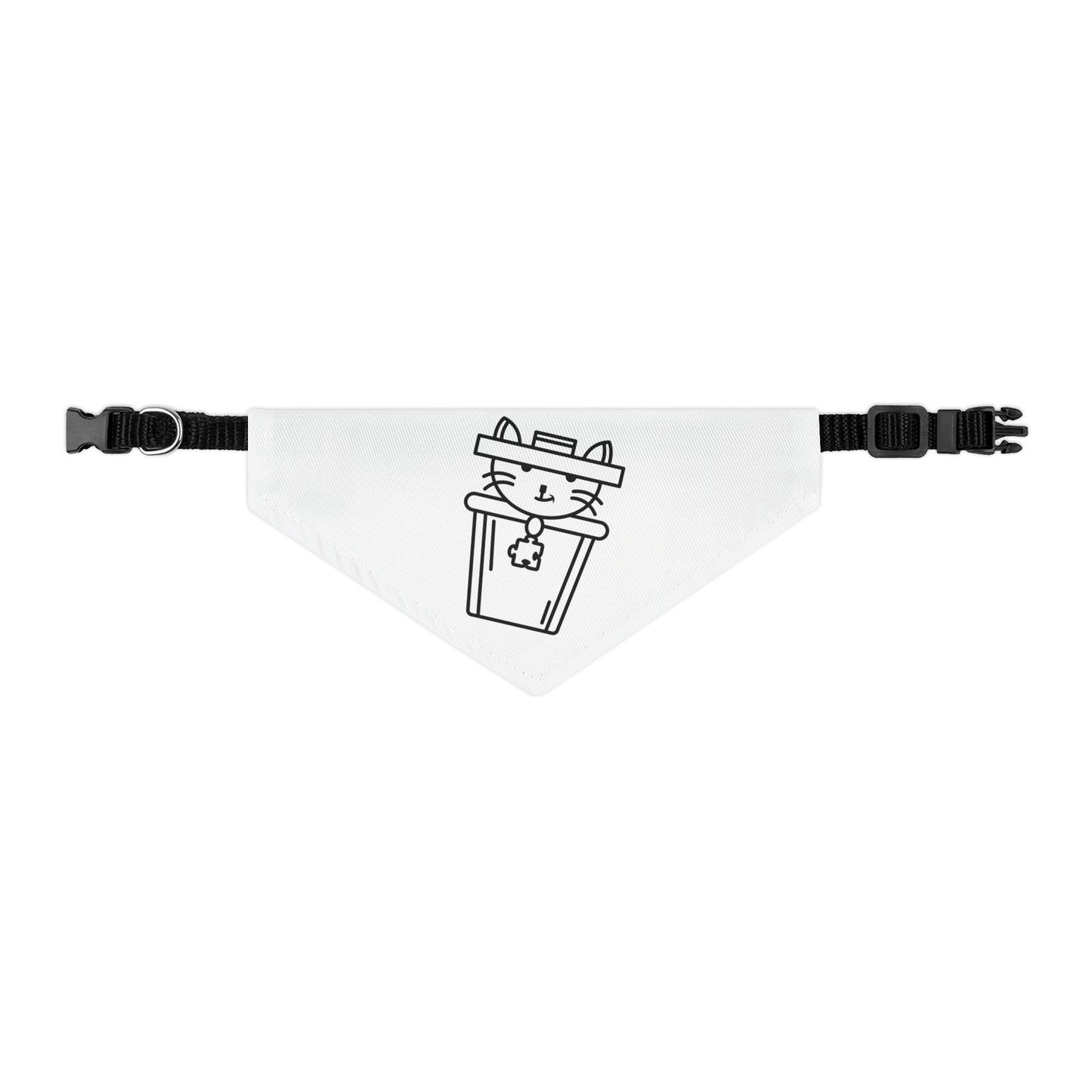 Pet Bandana Collar – Trash Cat Tee's Iconic Logo Design