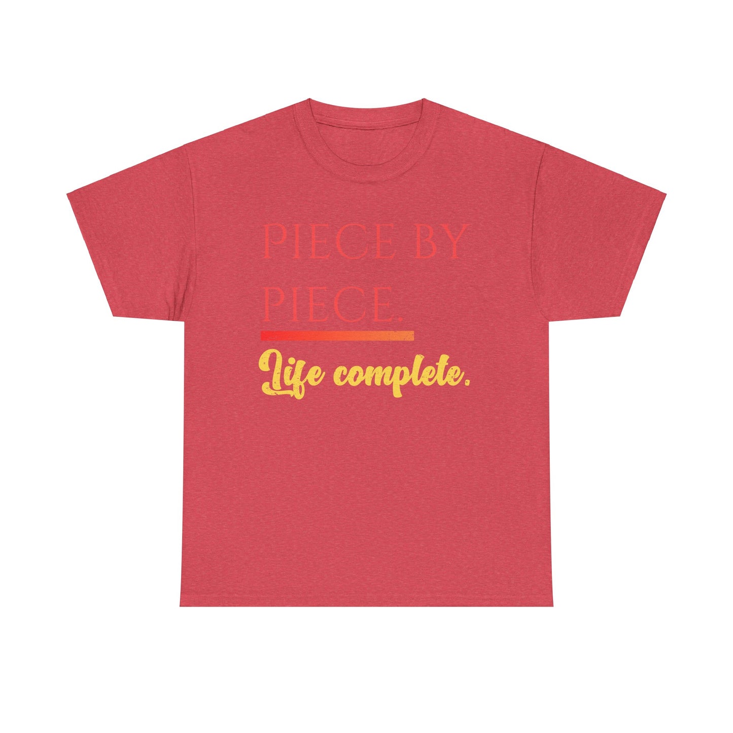 Piece by Piece Distressed T-Shirt – Life Complete Graphic Tee by Trash Cat Tee's