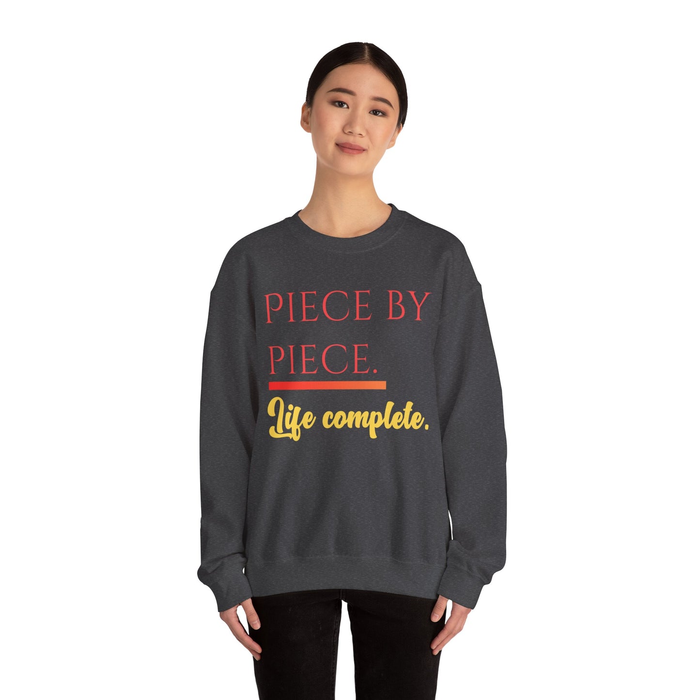 Piece by Piece Crewneck Sweatshirt – Distressed Life Complete Pullover