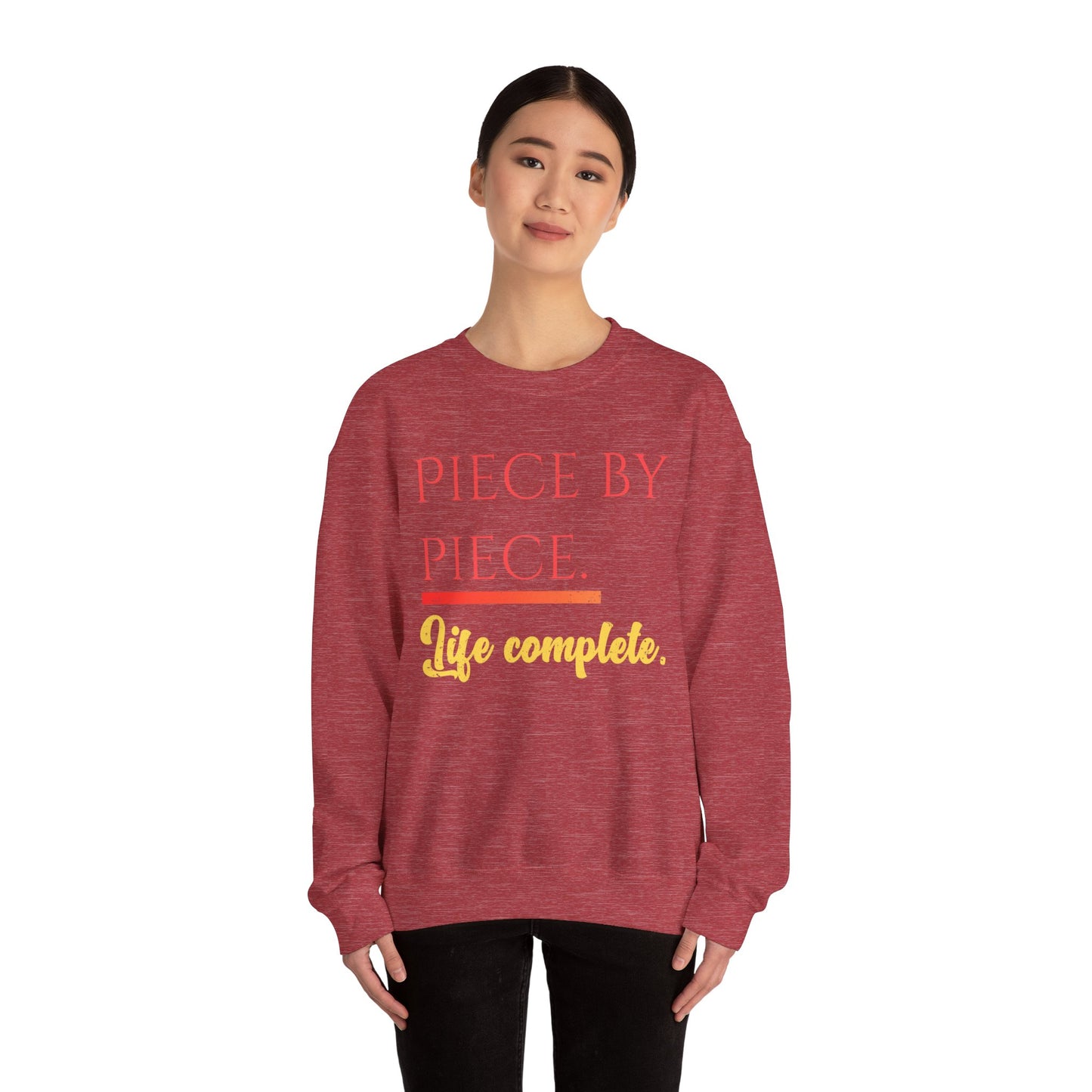 Piece by Piece Crewneck Sweatshirt – Distressed Life Complete Pullover
