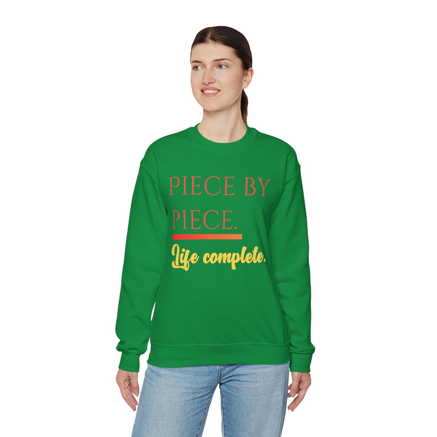 Piece by Piece Crewneck Sweatshirt – Distressed Life Complete Pullover