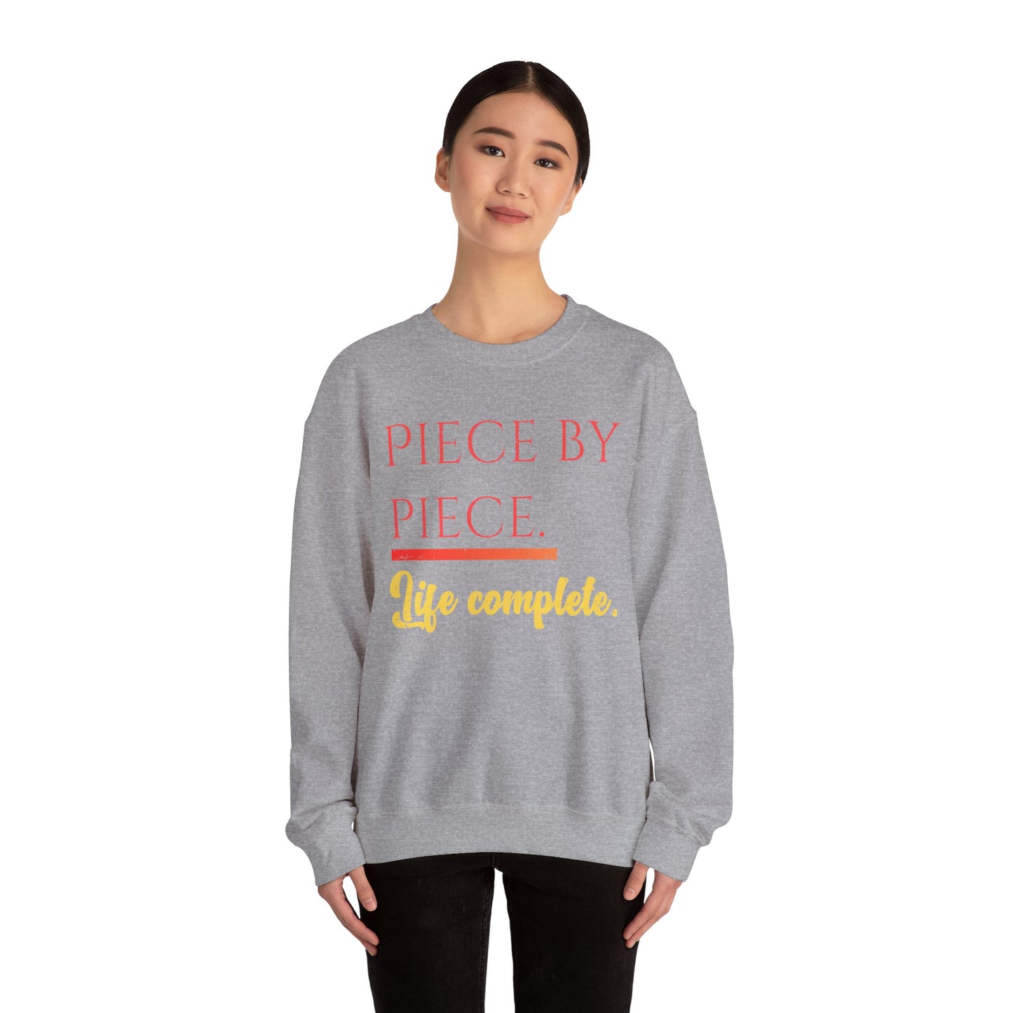Piece by Piece Crewneck Sweatshirt – Distressed Life Complete Pullover