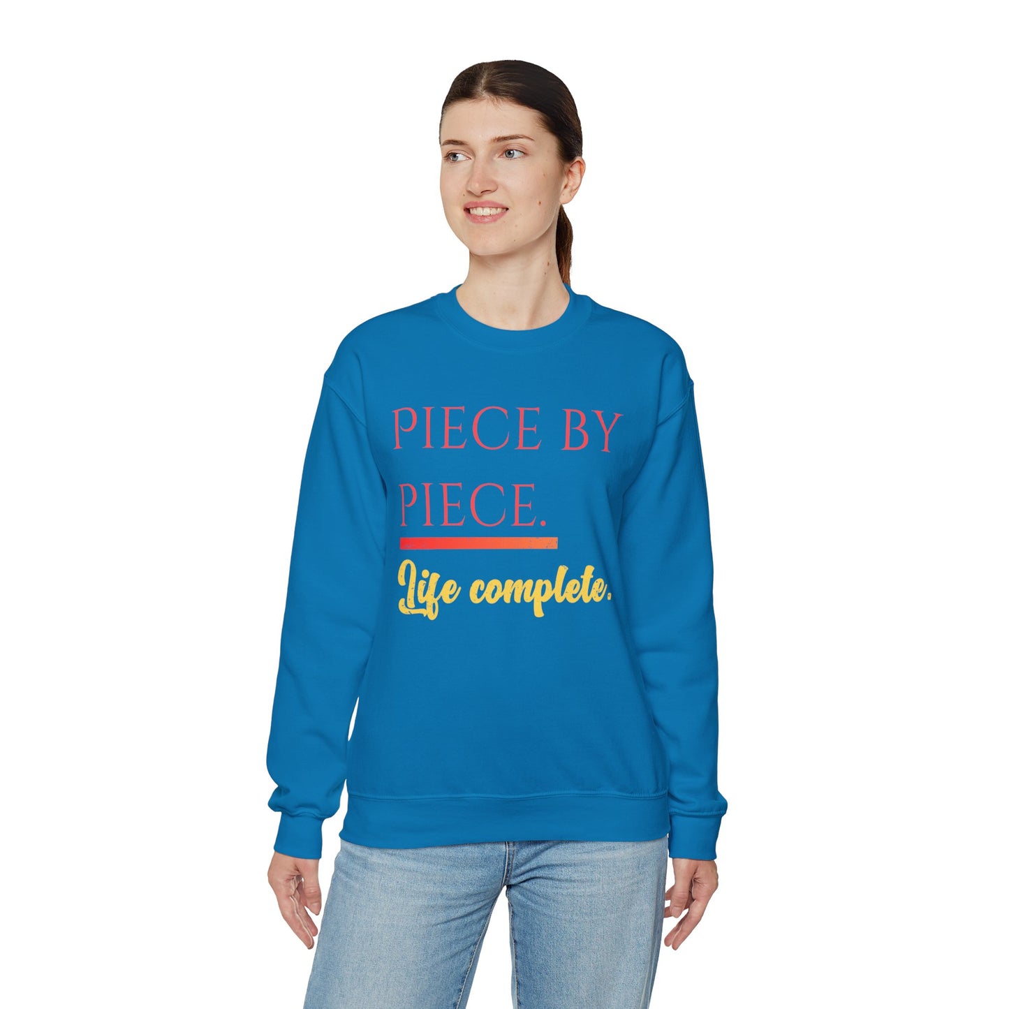 Piece by Piece Crewneck Sweatshirt – Distressed Life Complete Pullover